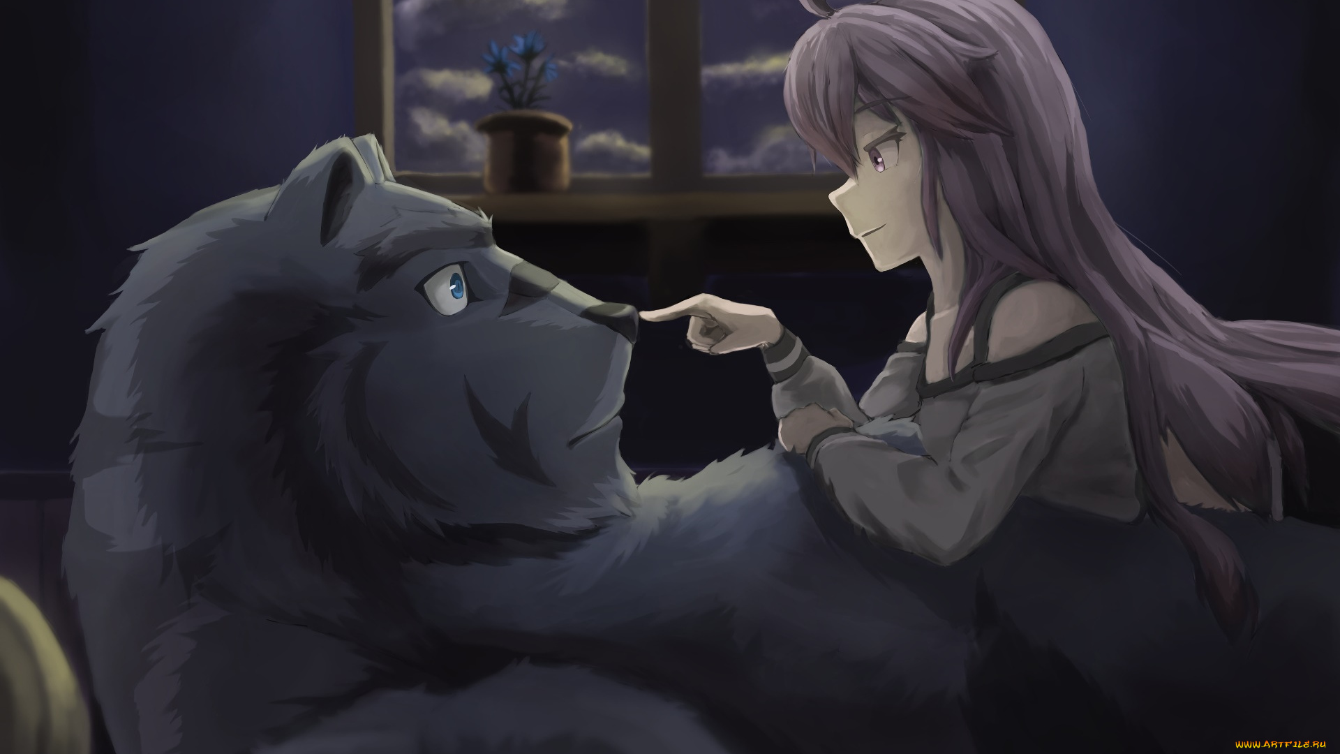 аниме, grimoire, of, zero, взгляд, девушка, фон