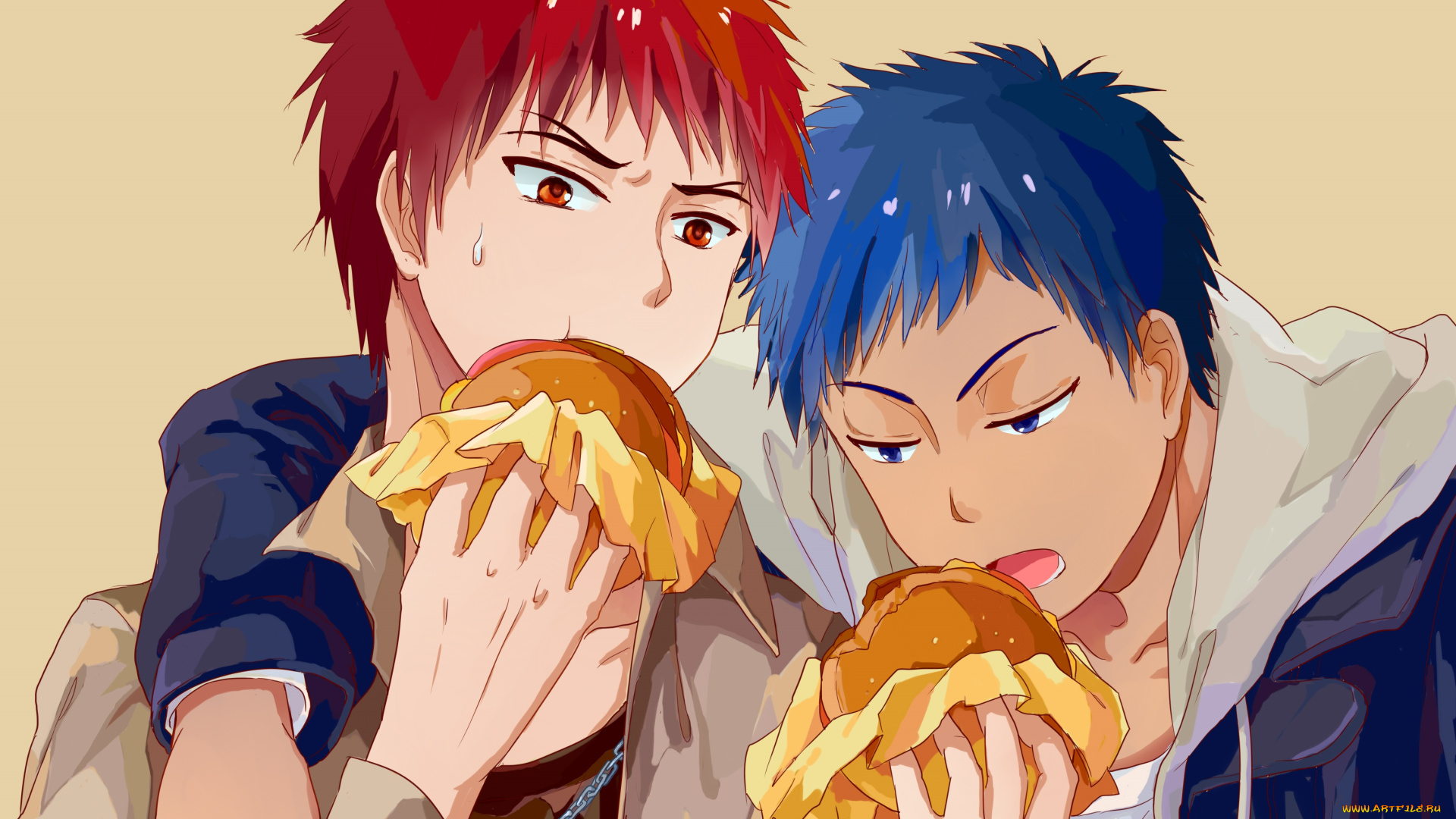 аниме, kuroko, no, baske, парни