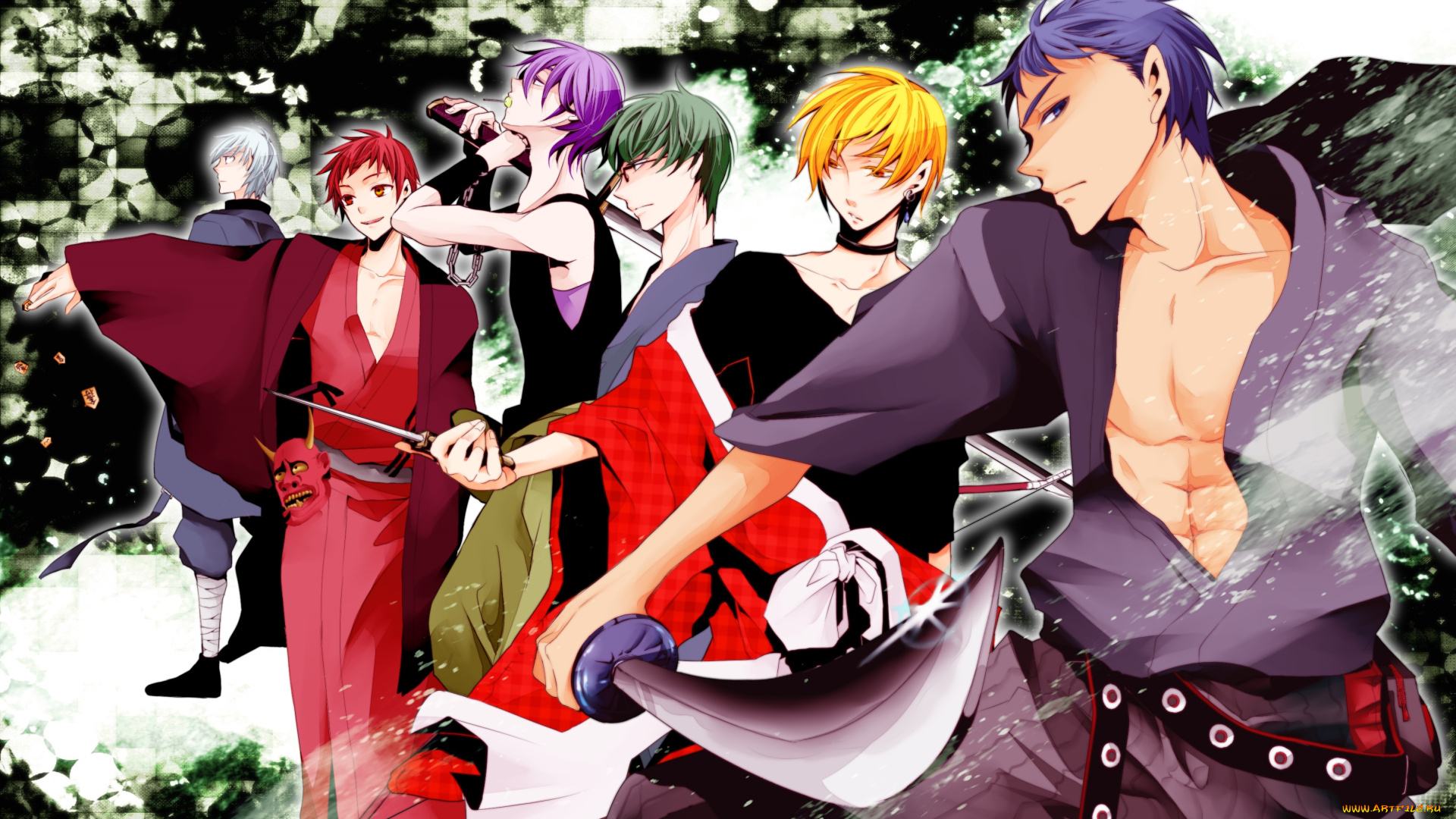 аниме, kuroko, no, baske, парни