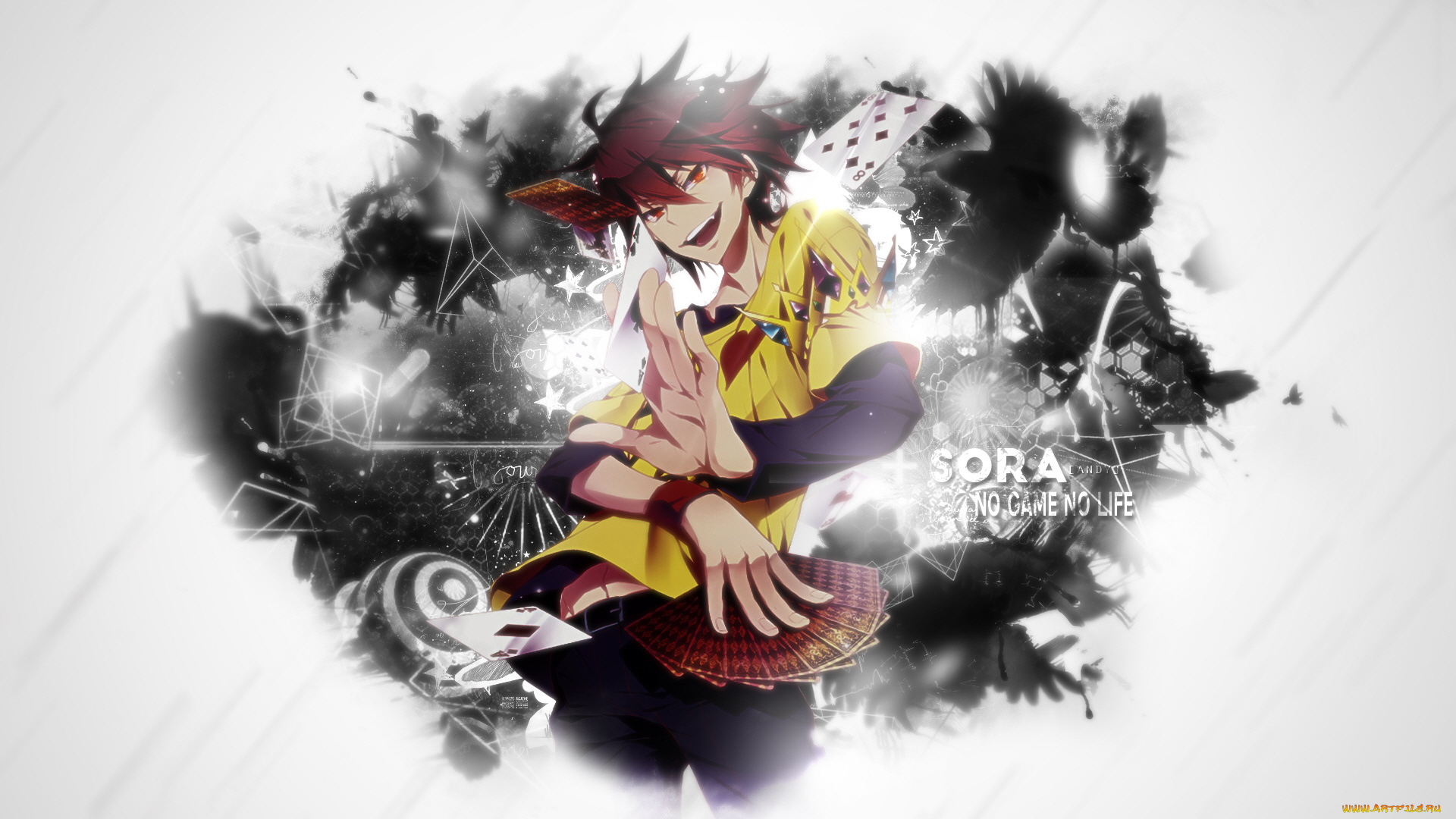 аниме, no, game, no, life, парень