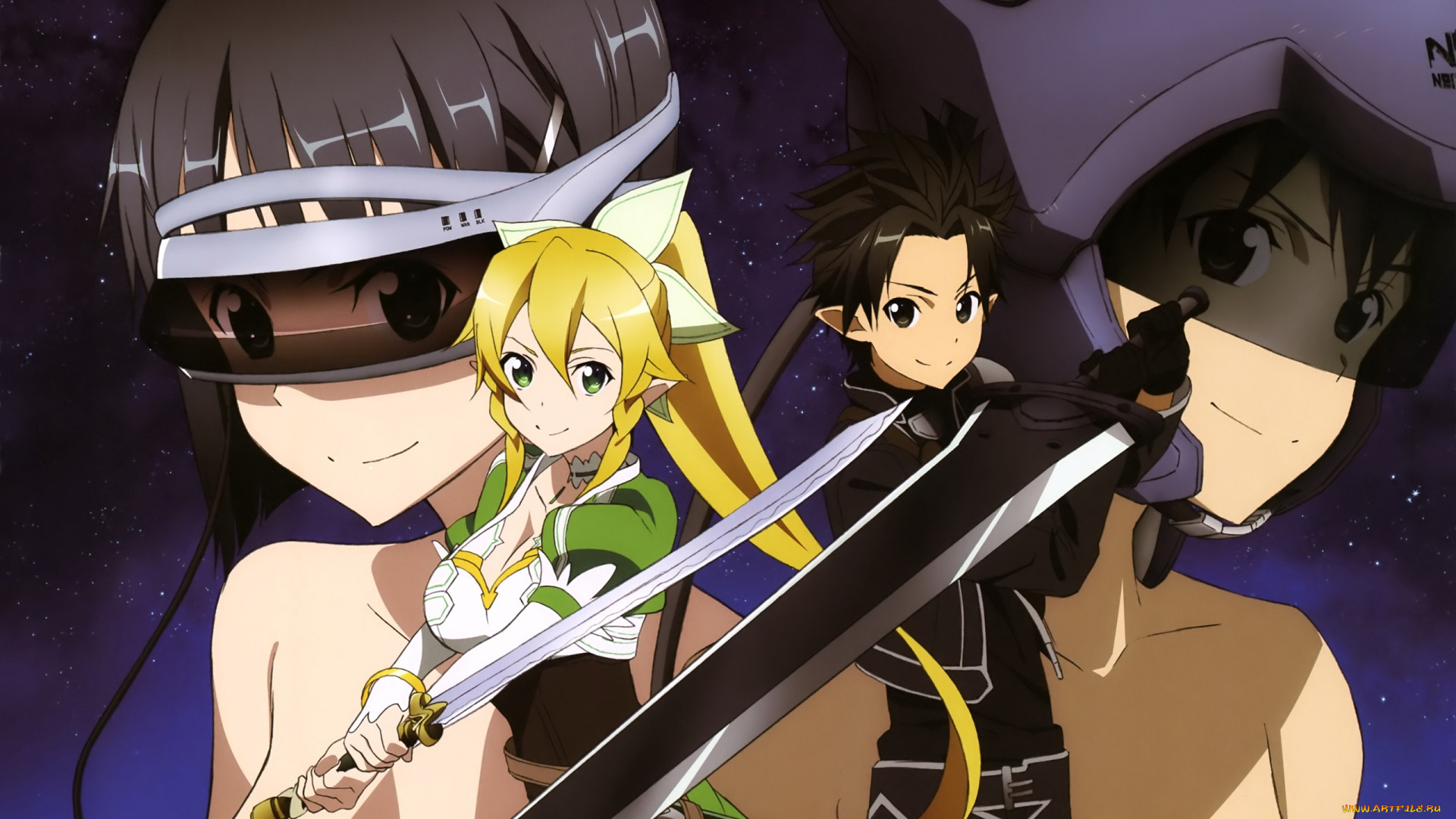 аниме, sword, art, online, мастера, меча, онлайн