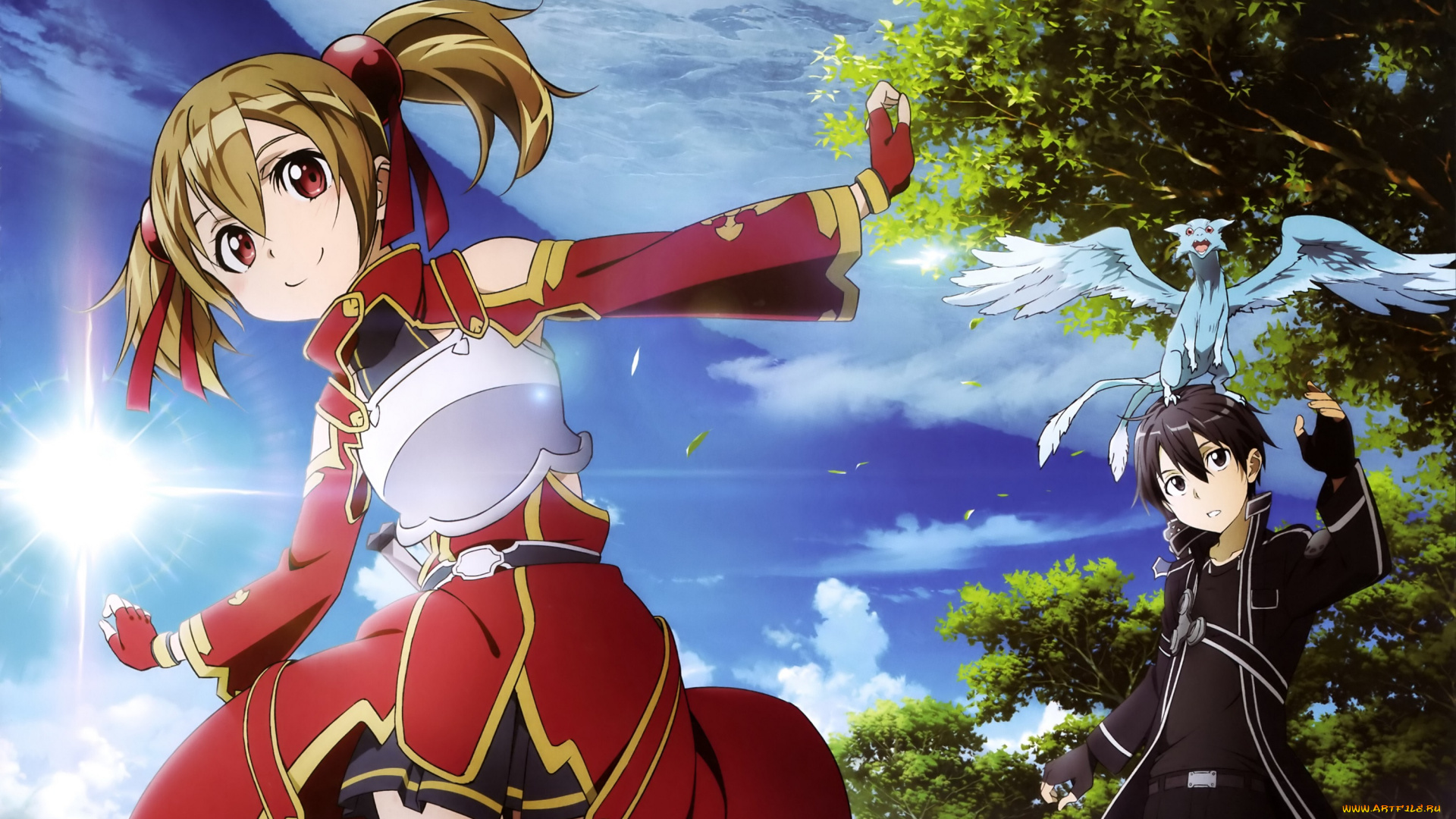 аниме, sword, art, online, мастера, меча, онлайн