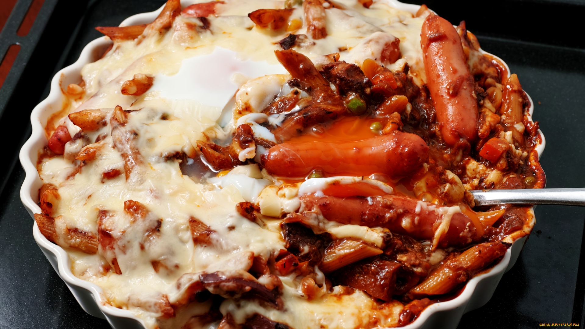 еда, вторые, блюда, соус, колбаски