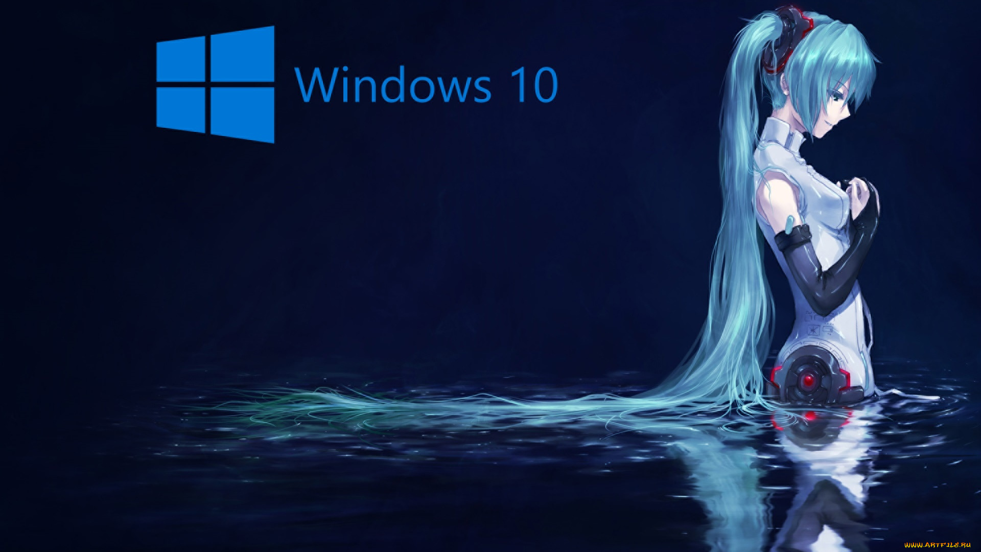 компьютеры, windows, , 10, фон, логотип