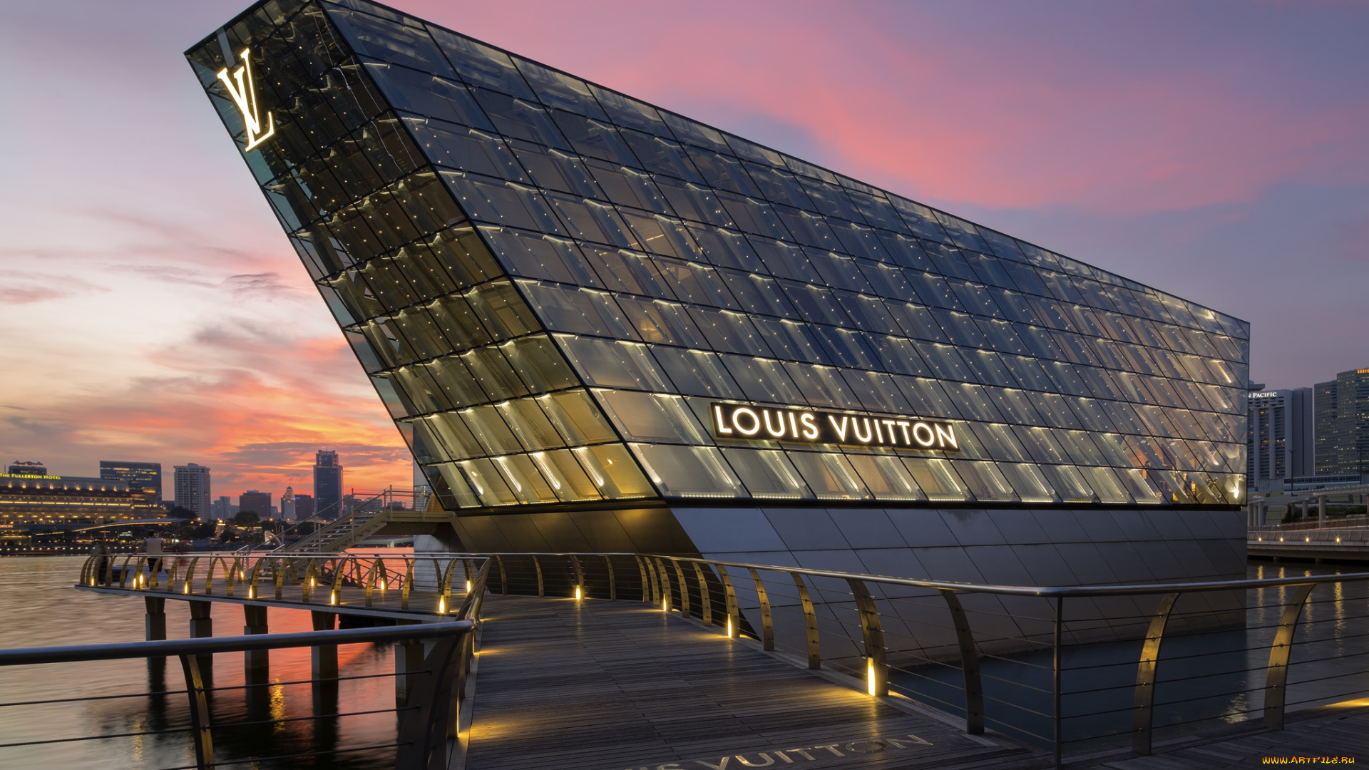 louis, vuitton, at, marina, bay, города, париж, , франция, центр, торговый
