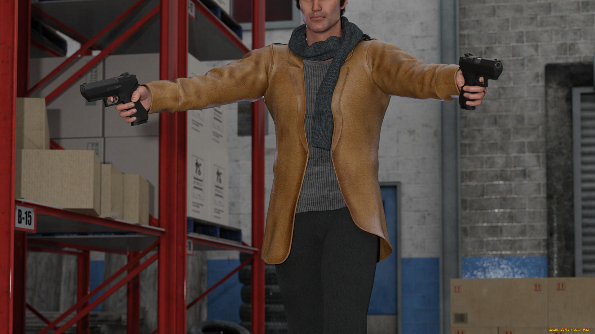 3д, графика, фантазия, , fantasy, мужчина, взгляд, фон, оружие