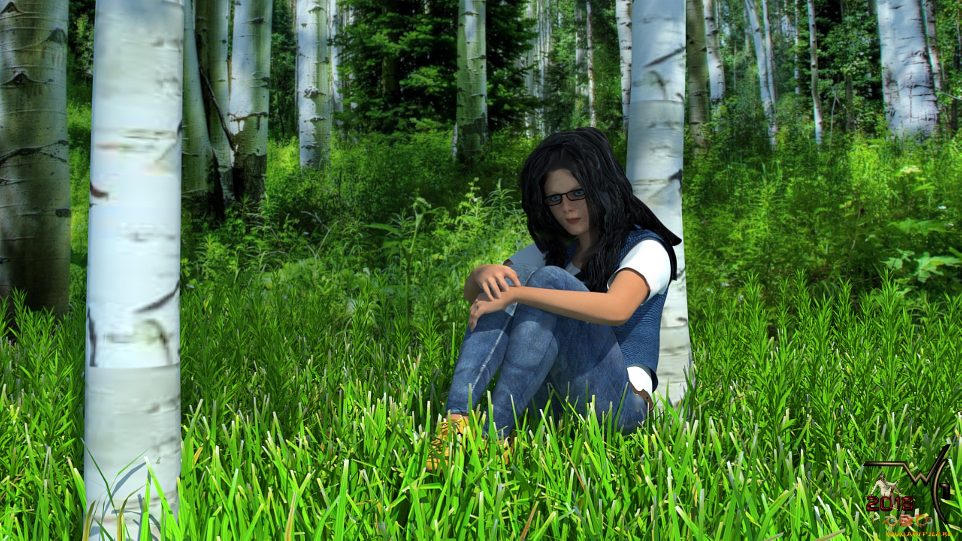 3д, графика, люди, , people, фон, взгляд, девушка