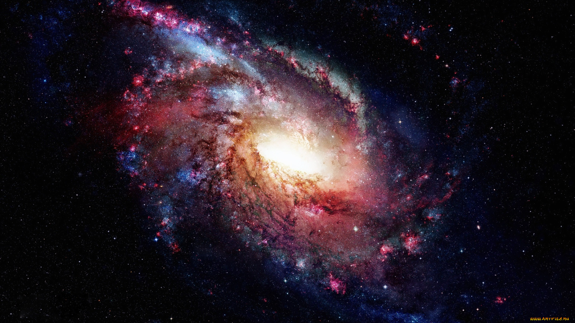 космос, галактики, туманности, тьма, звезды, галактика, свет