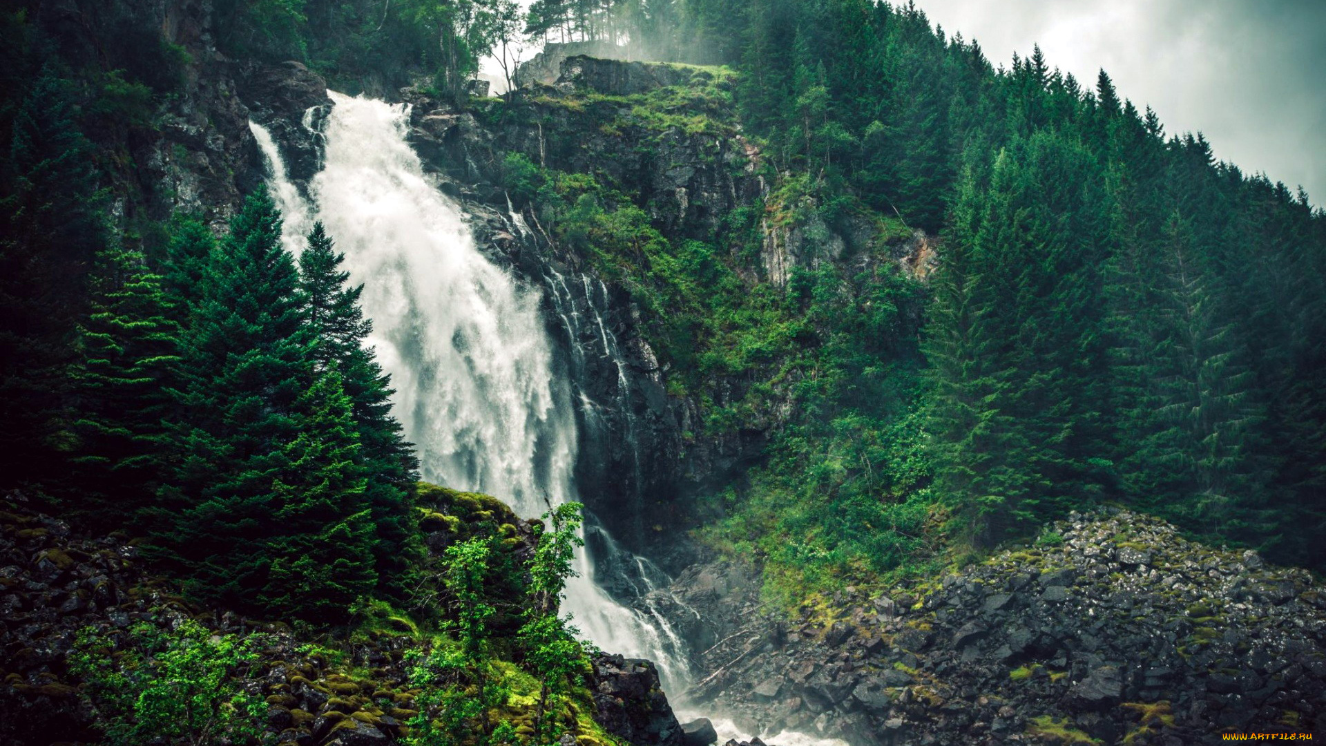 природа, водопады, водопад