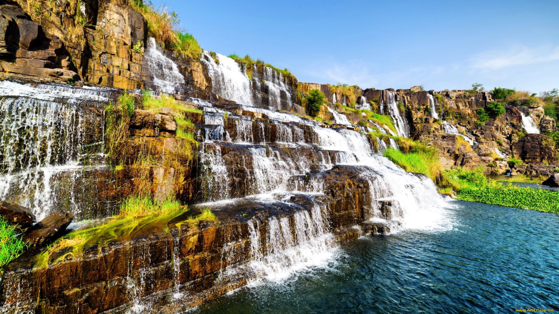 природа, водопады, водопад