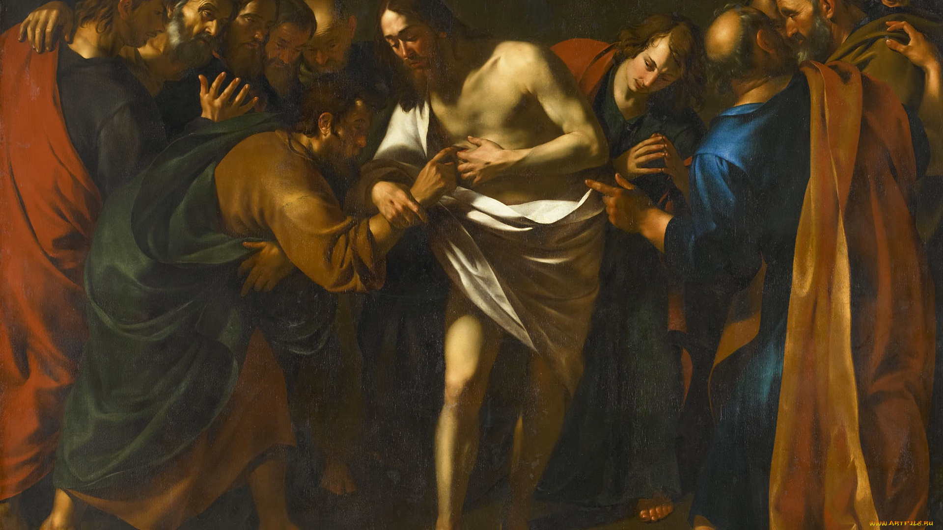 рисованное, живопись, фома, неверующий, миф, картина, wouter, pietersz, crabeth