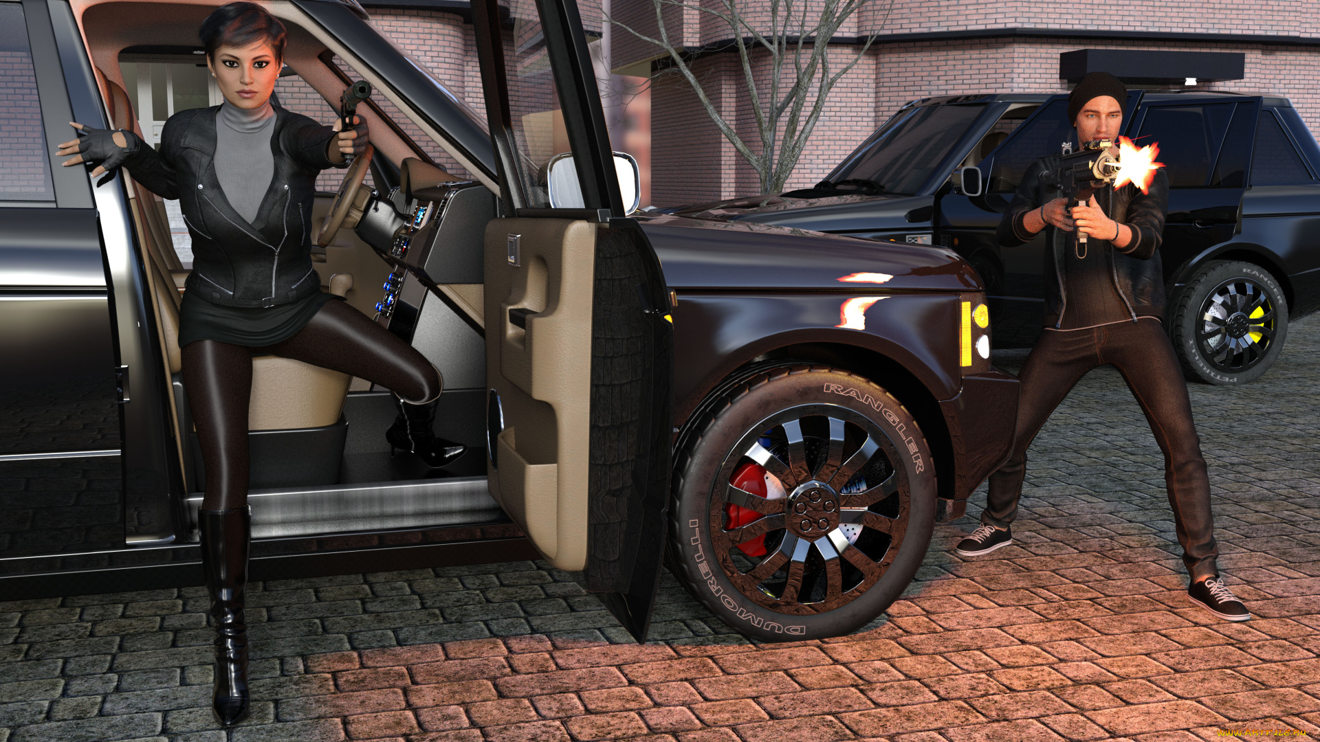 she, wolf, 3д, графика, фантазия, , fantasy, девушка, взгляд, фон