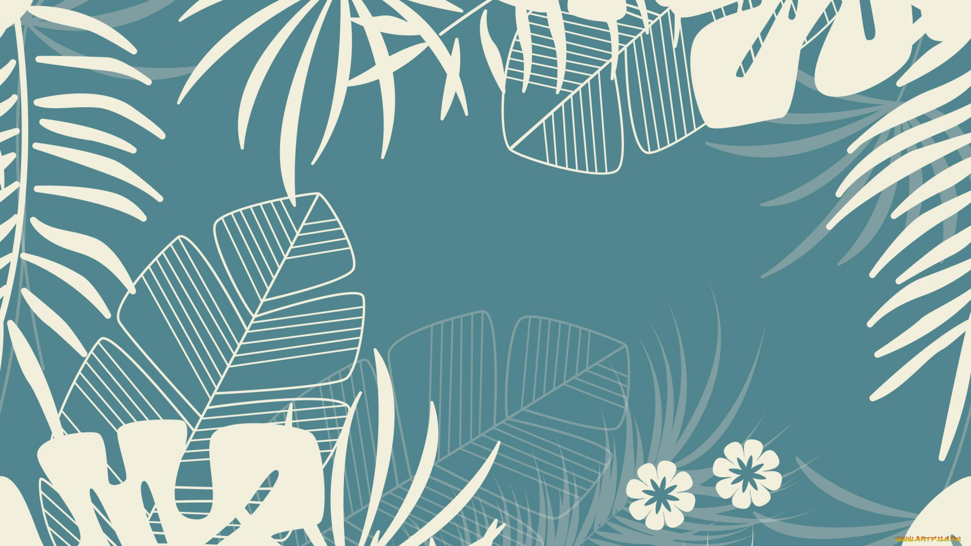 векторная, графика, природа, , nature, листья, бирюзовый, фон, цветы, текстура, узор