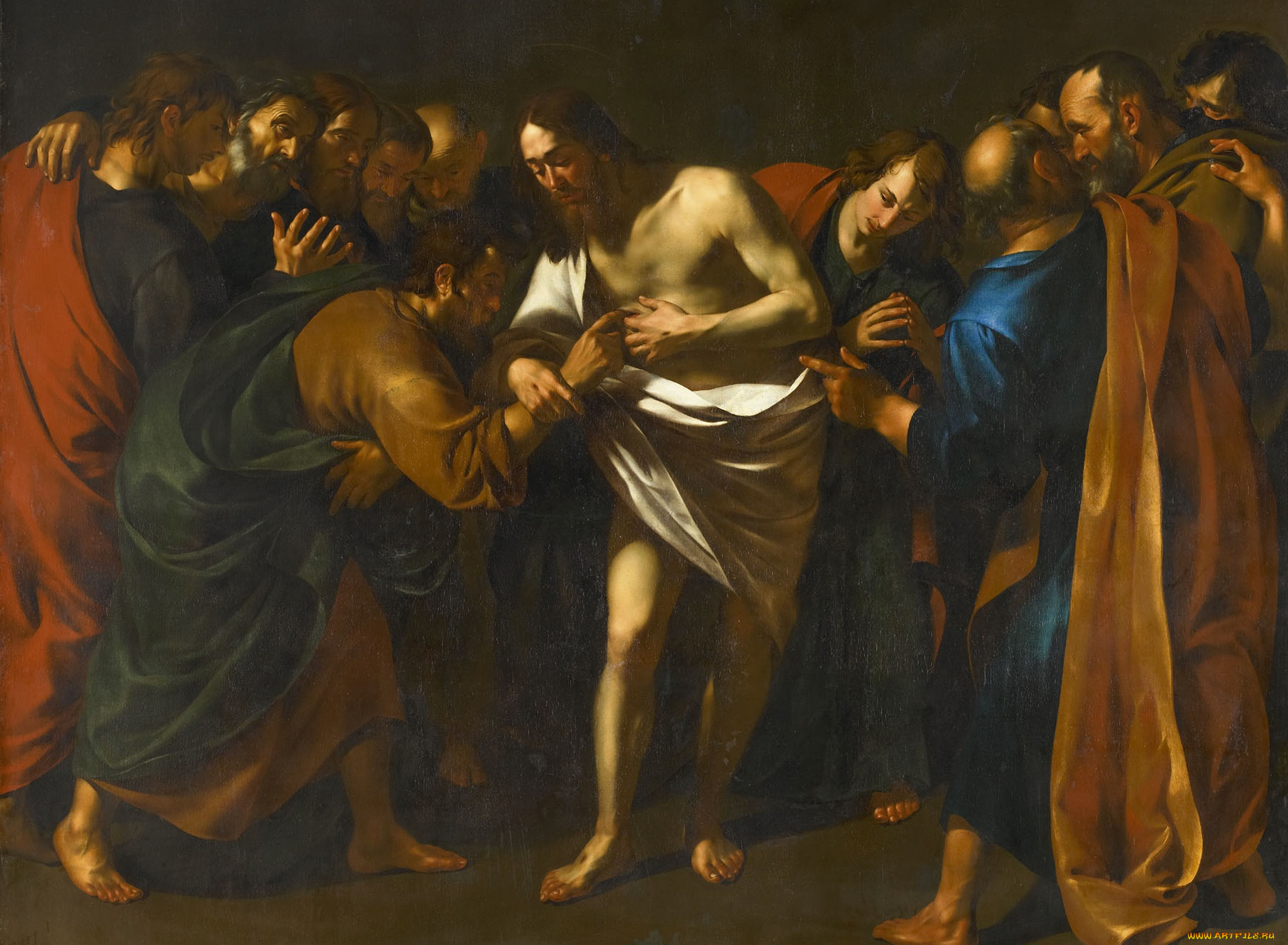 рисованное, живопись, фома, неверующий, миф, картина, wouter, pietersz, crabeth