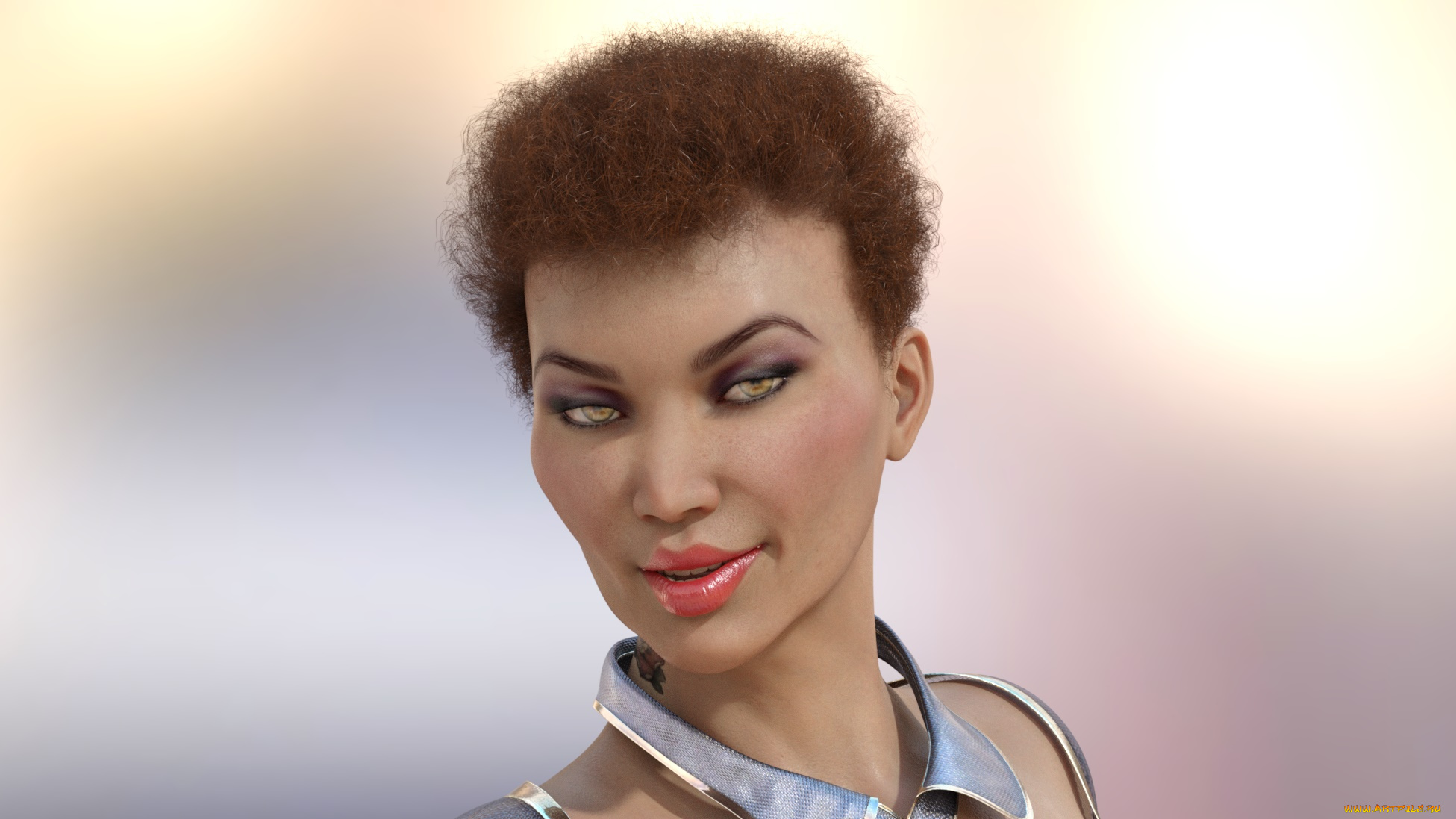 3д, графика, портрет, , portraits, фон, девушка, взгляд