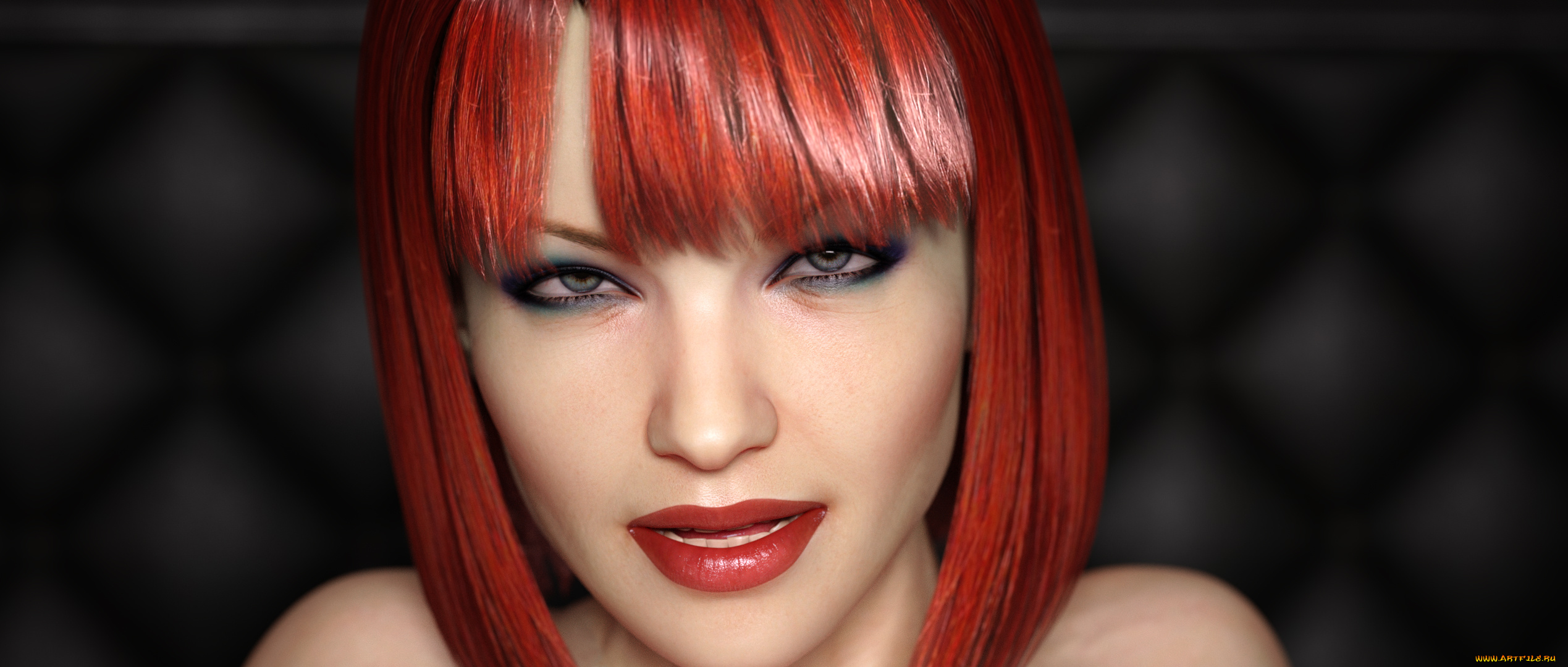 3д, графика, портрет, , portraits, девушка, фон, взгляд