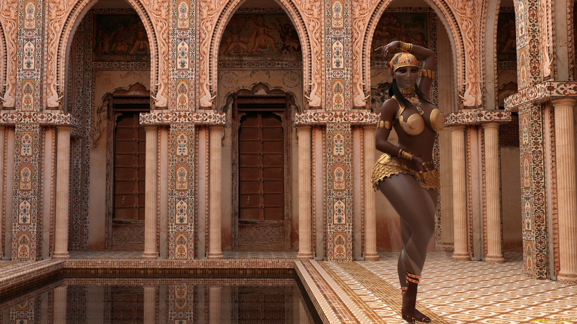 3д, графика, люди, , people, девушка, взгляд, фон