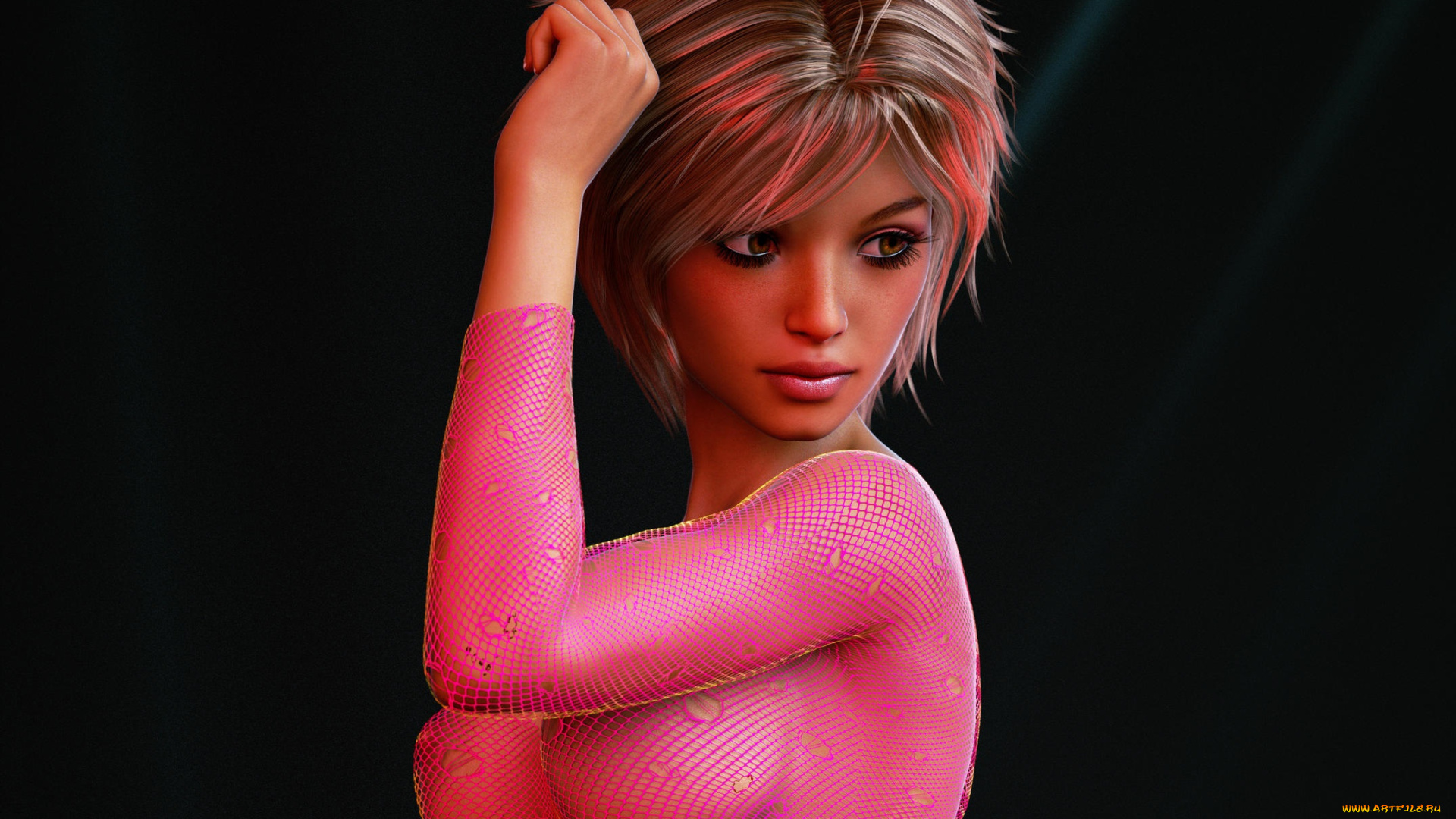 3д, графика, люди, , people, фон, взгляд, девушка