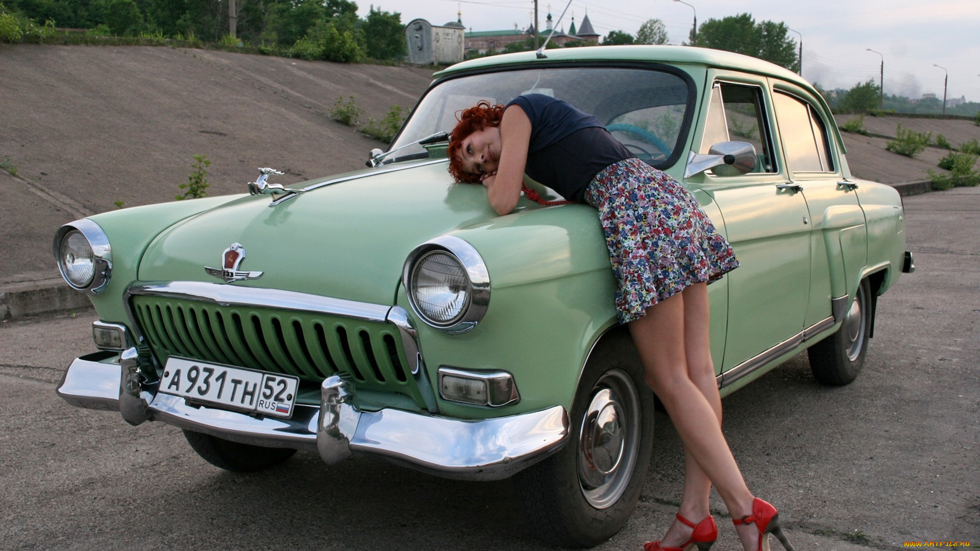 газ-, 21, волга, автомобили, -авто, с, девушками, классика, автомобиль, волга, газ-, 21, девушка, ретро
