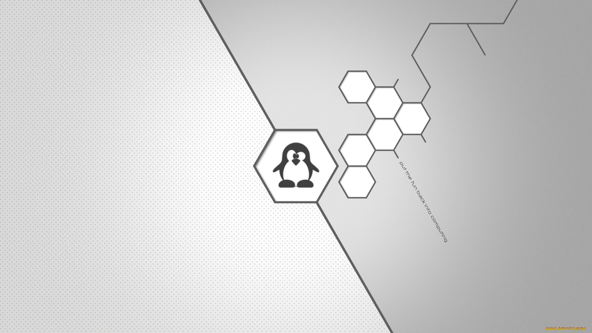 компьютеры, gnome, логотип, фон