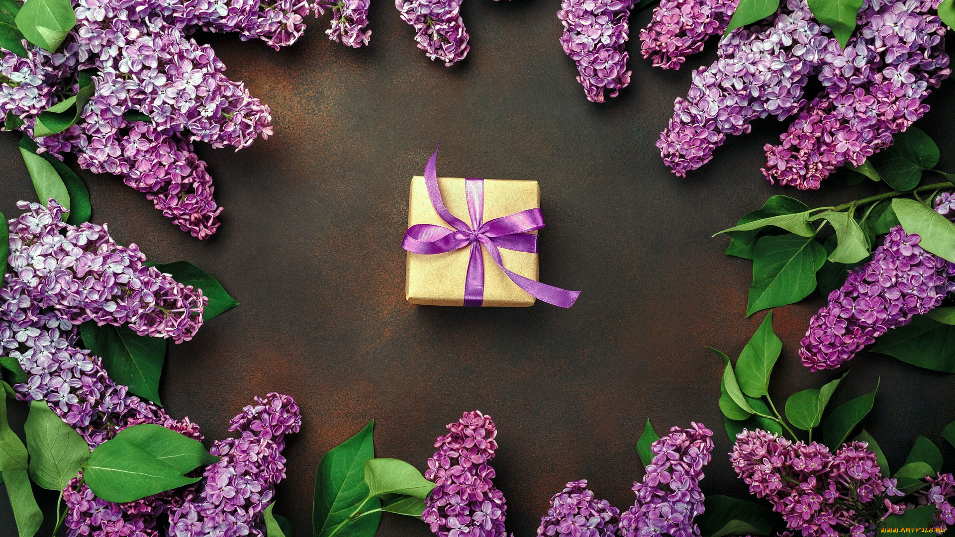 праздничные, подарки, и, коробочки, подарок, сирень