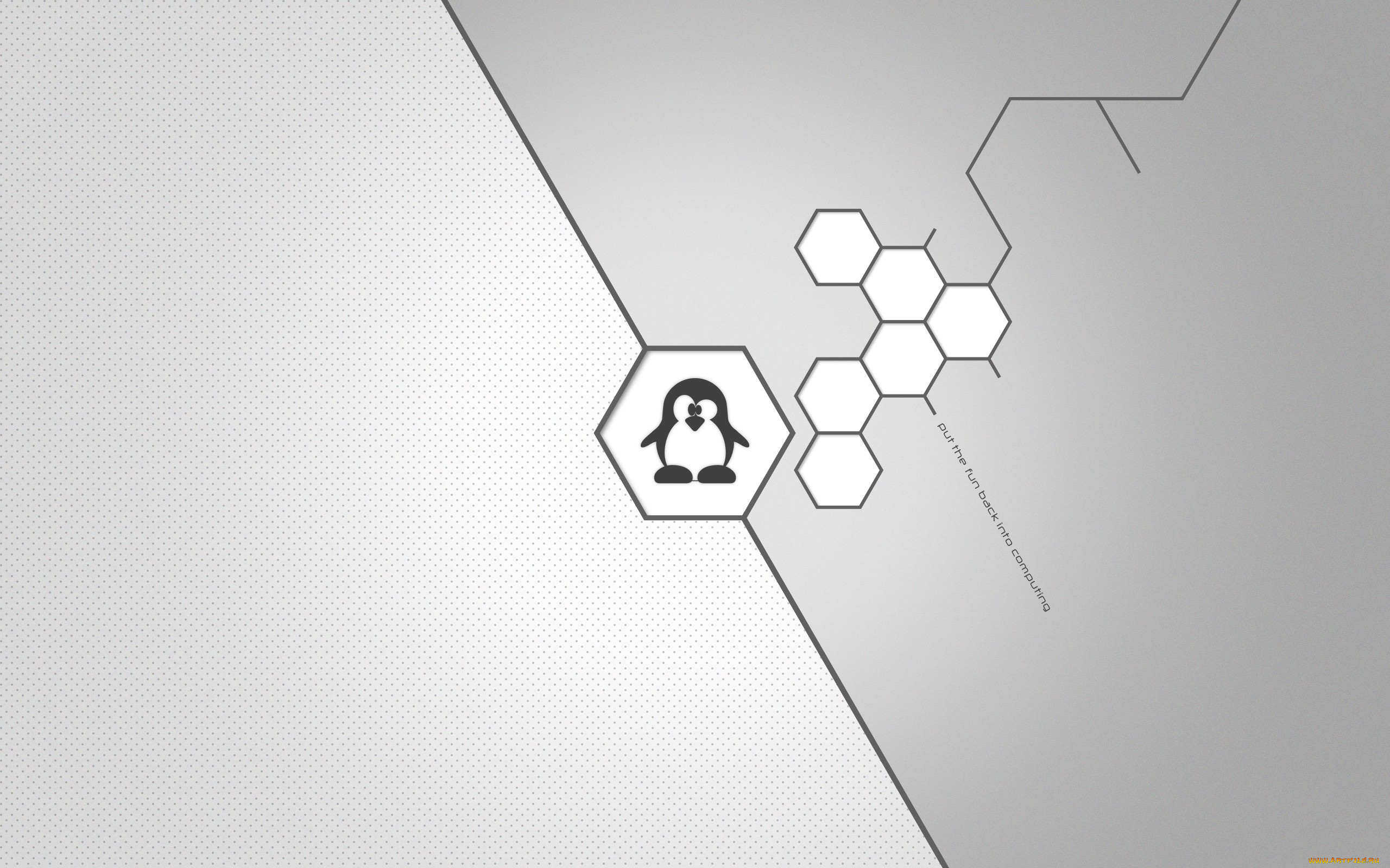 компьютеры, gnome, логотип, фон