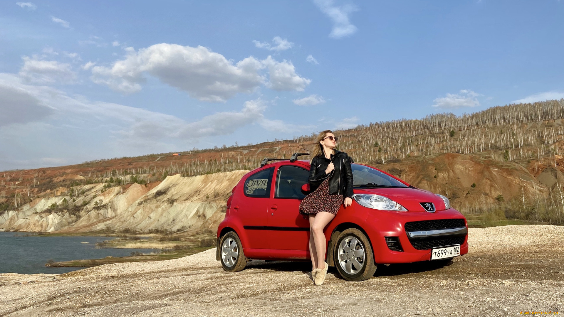 автомобили, -авто, с, девушками, peugeot, 107