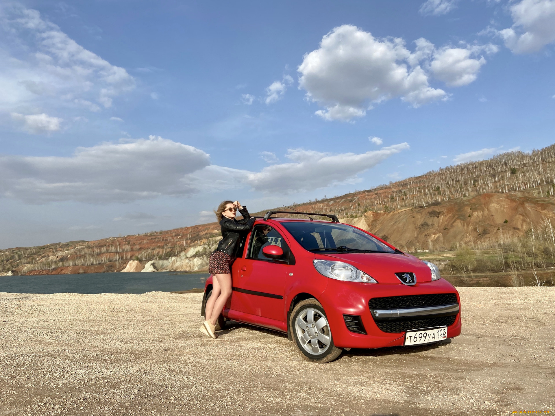 автомобили, -авто, с, девушками, peugeot, 107