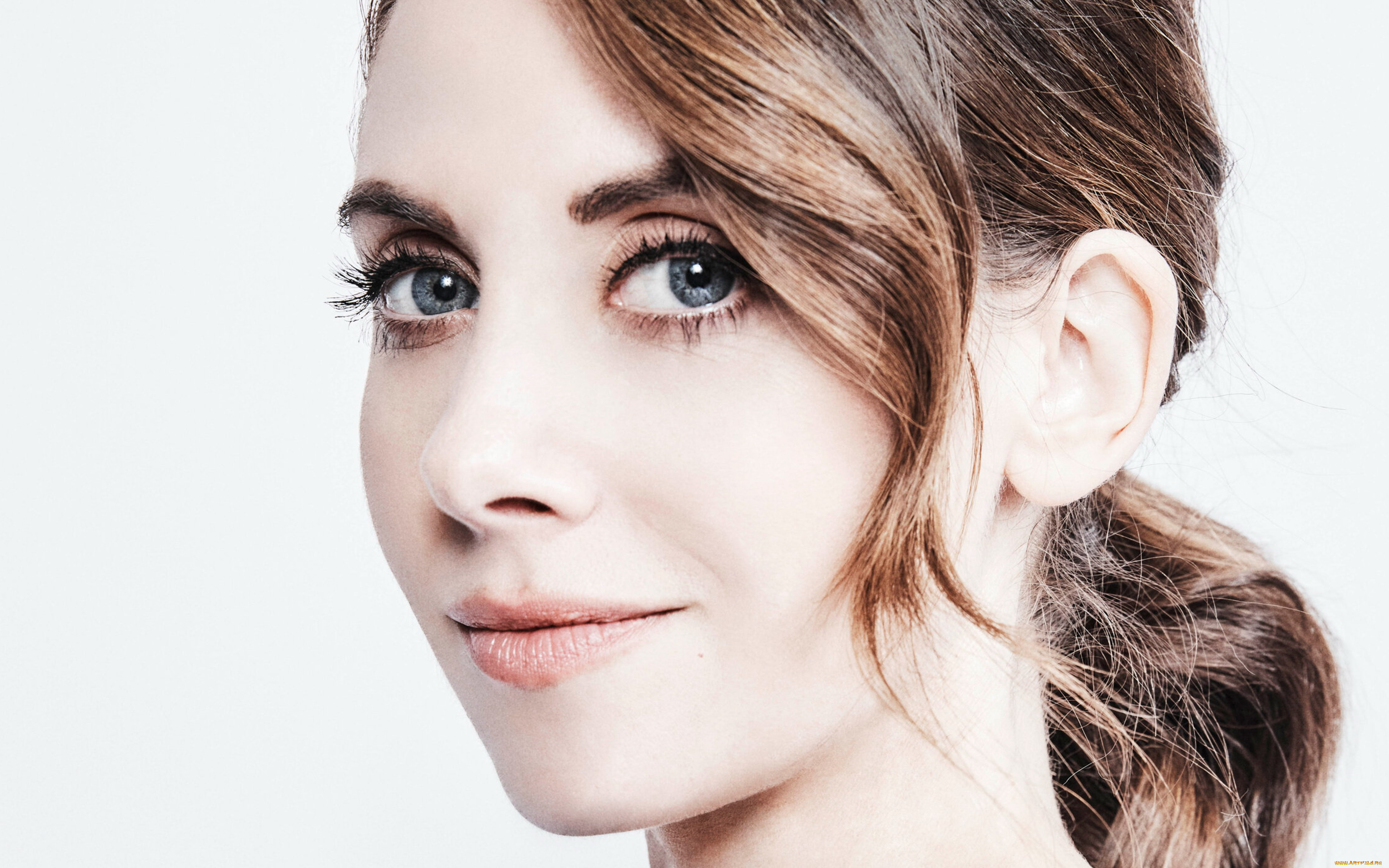 девушки, alison, brie, лицо, шатенка