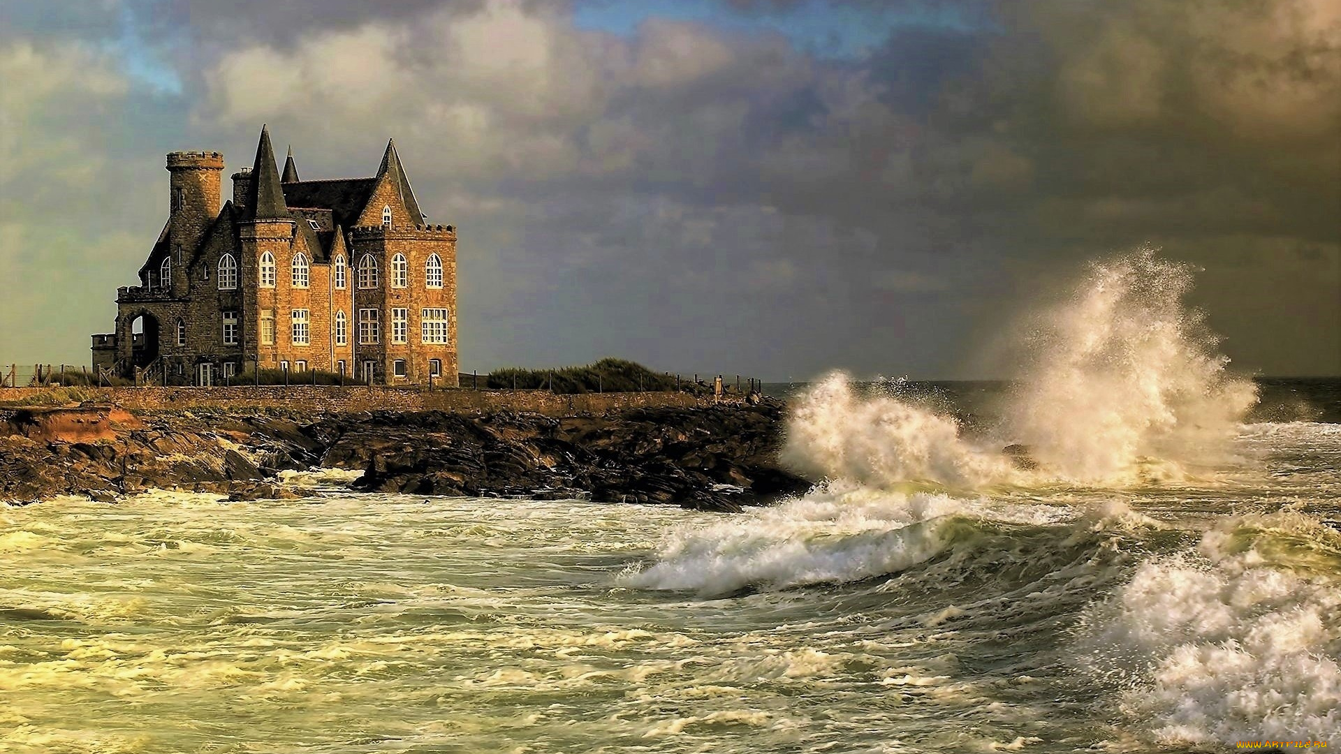 chateau, turpault, города, замки, франции, chateau, turpault