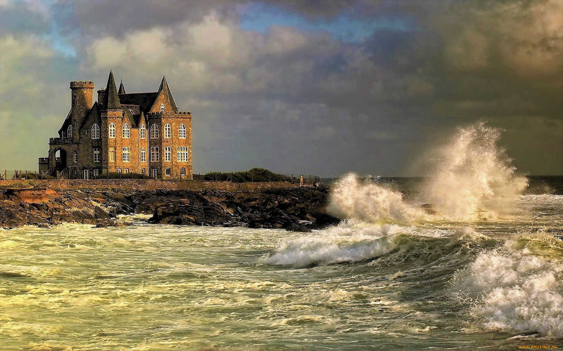 chateau, turpault, города, замки, франции, chateau, turpault