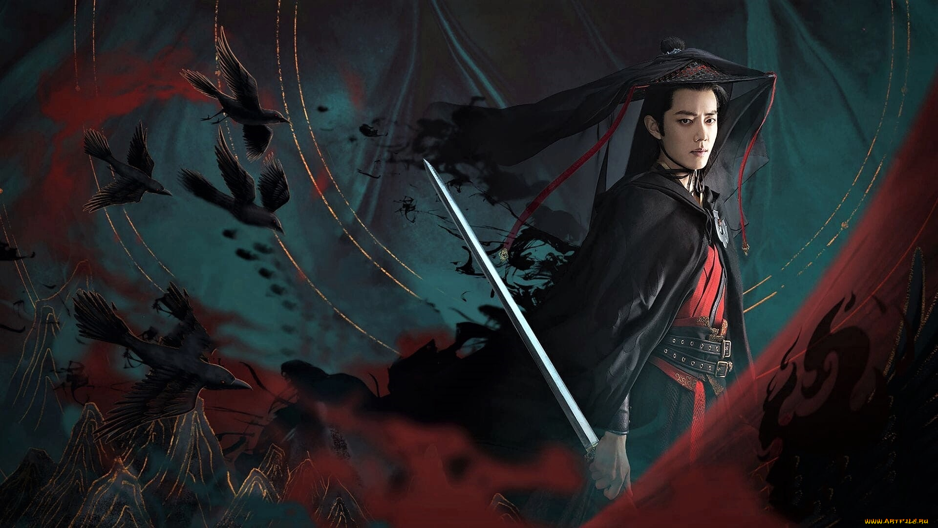 кино, фильмы, new, smiling, proud, wanderer, странник, шляпа, меч, вороны