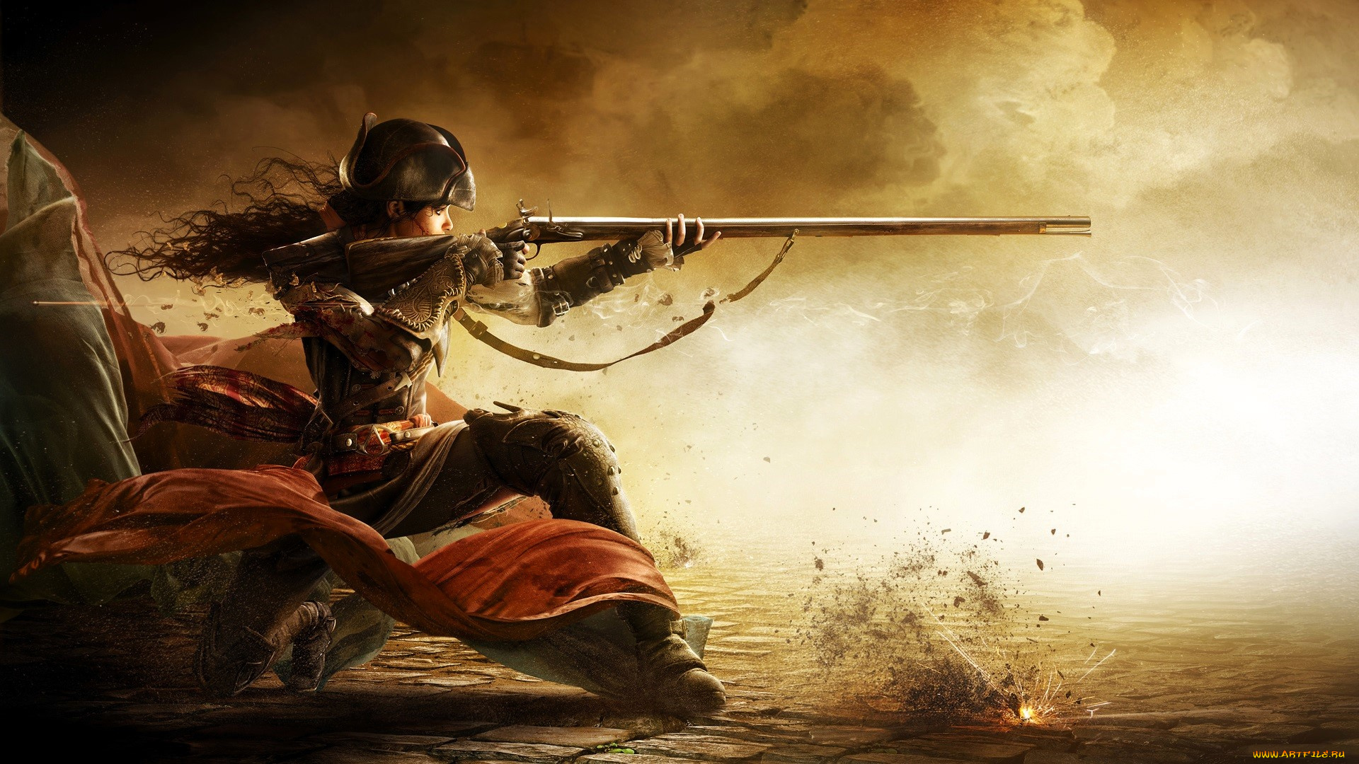 видео, игры, assassin`s, creed, iii, , liberation, ассасин, девушка, оружие