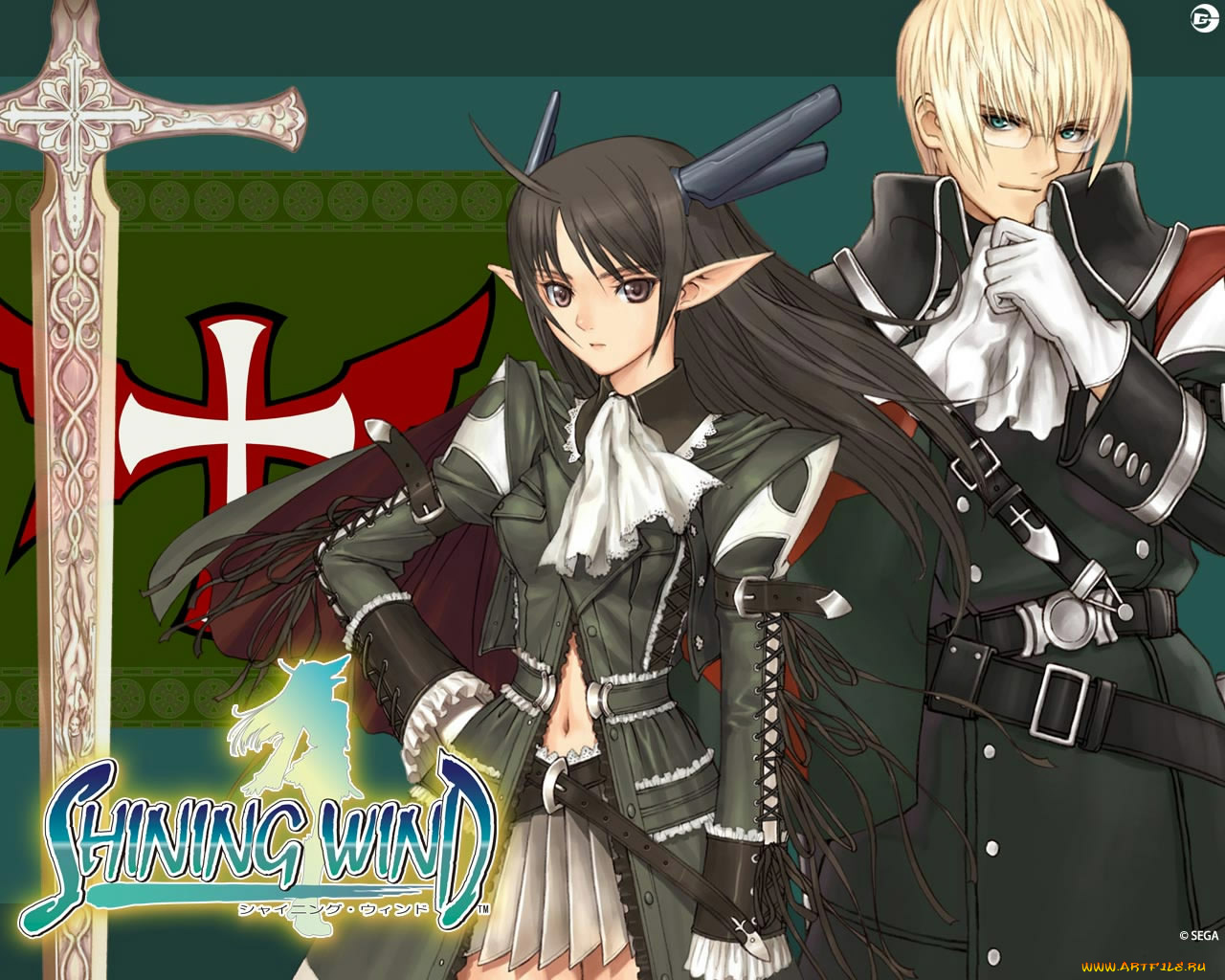 аниме, shining, tears, wind