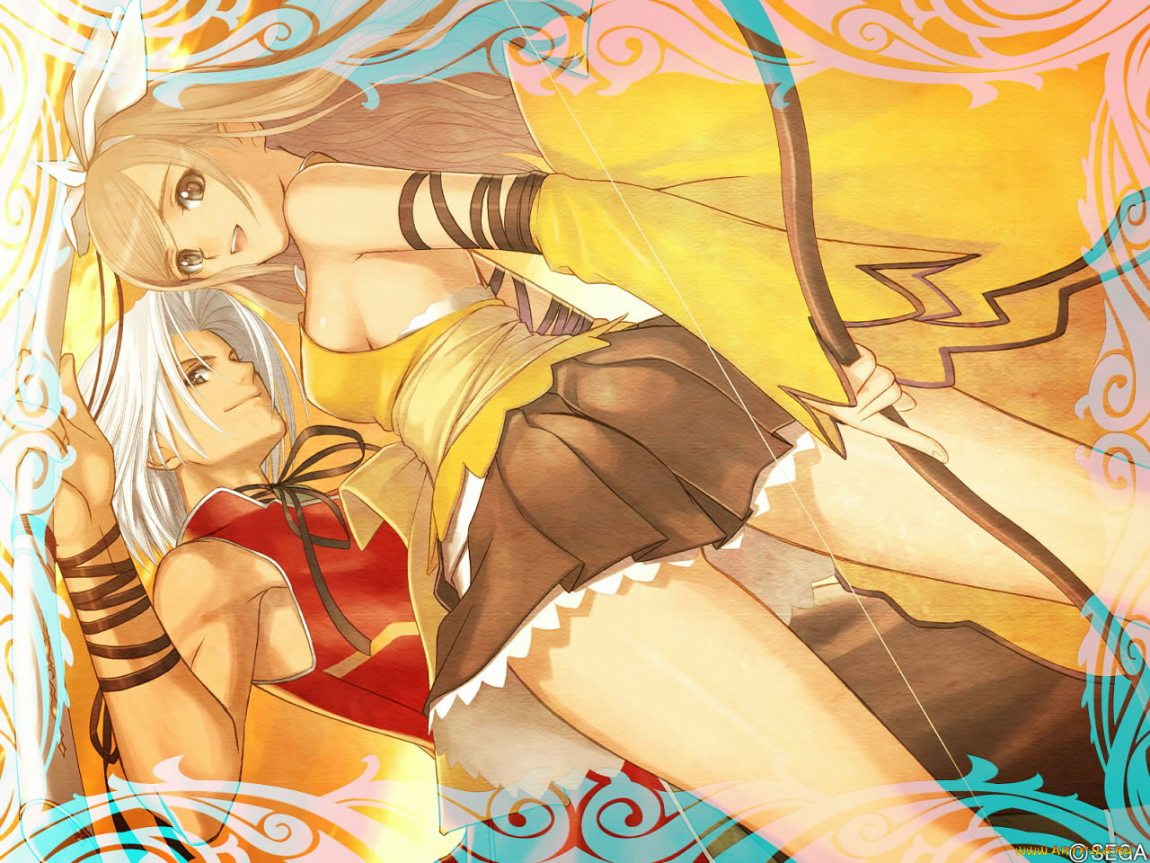 аниме, shining, tears, wind