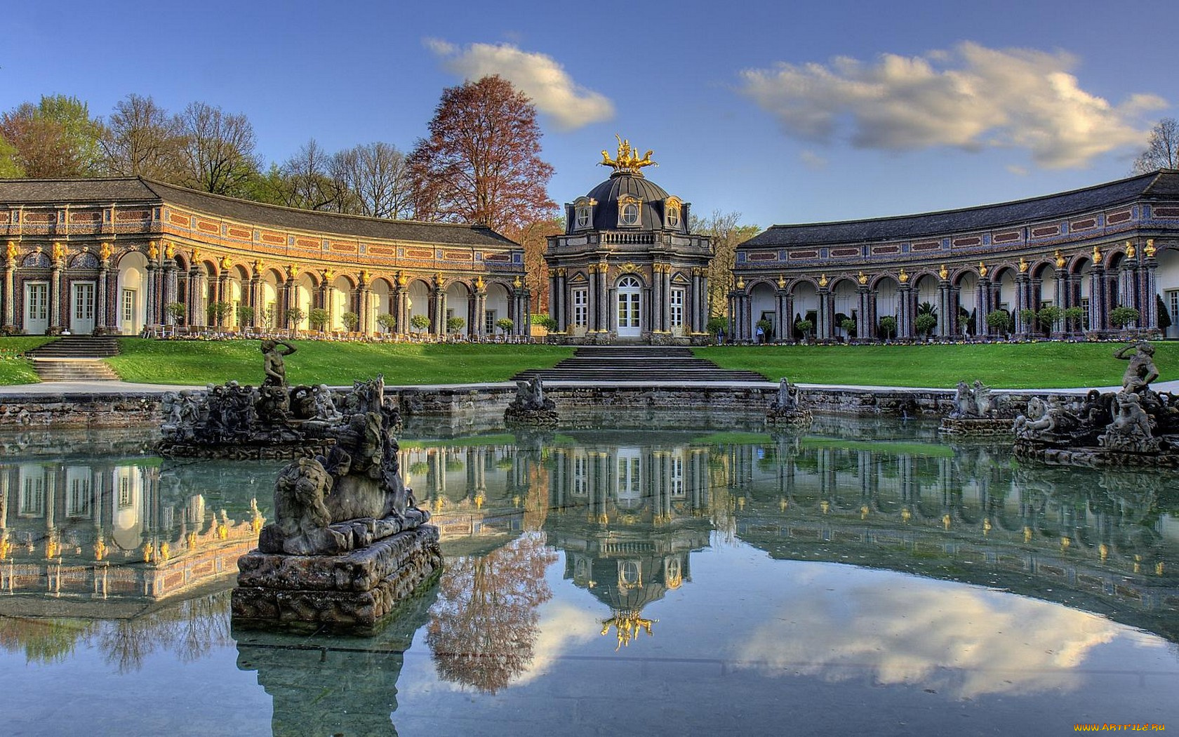 eremitage, bayreuth, города, дворцы, замки, крепости