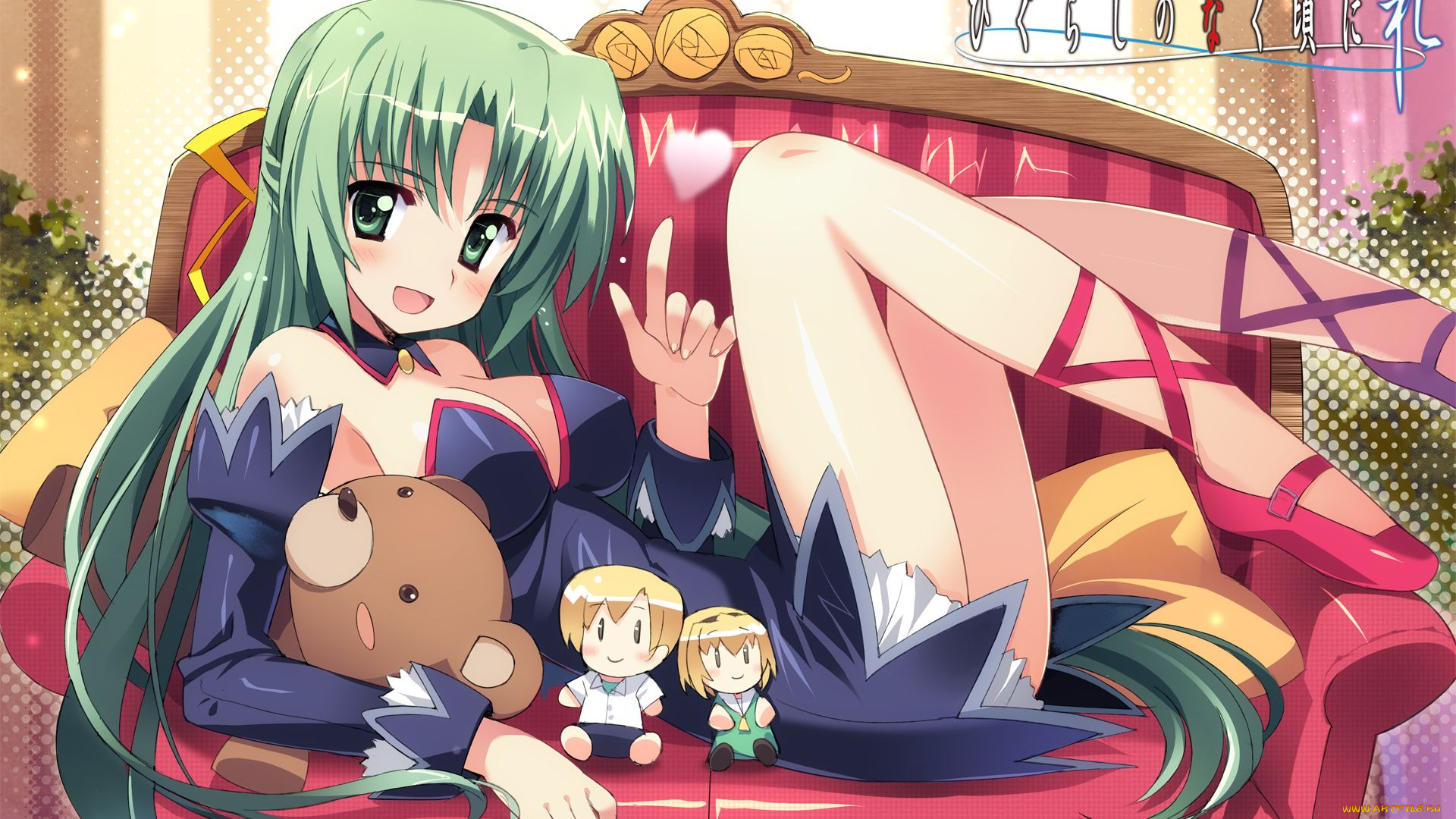 аниме, higurashi, no, naku, koro, ni, sonozaki, shion, houjou, satoko