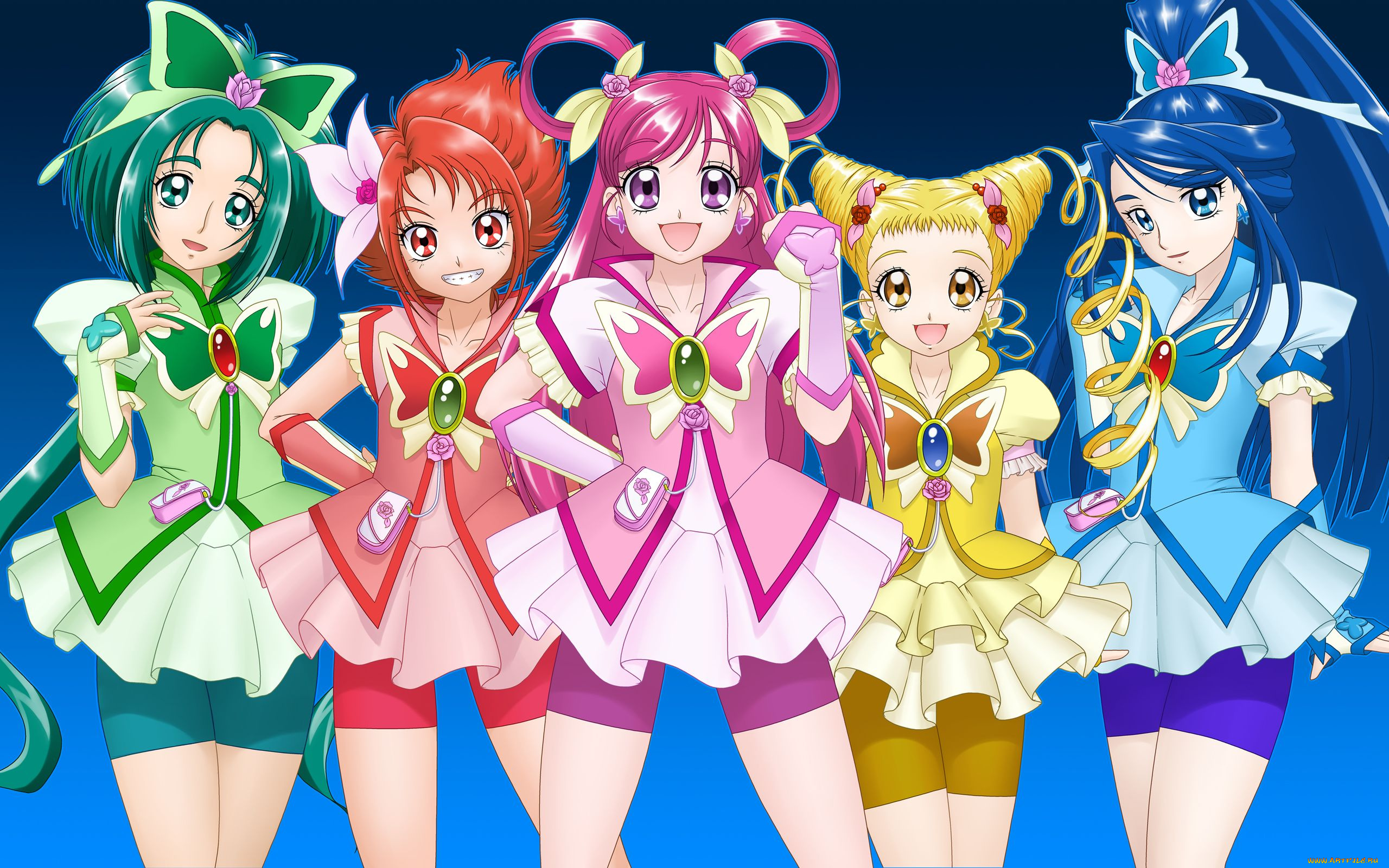 futari, wa, pretty, cure, аниме, smile, precure