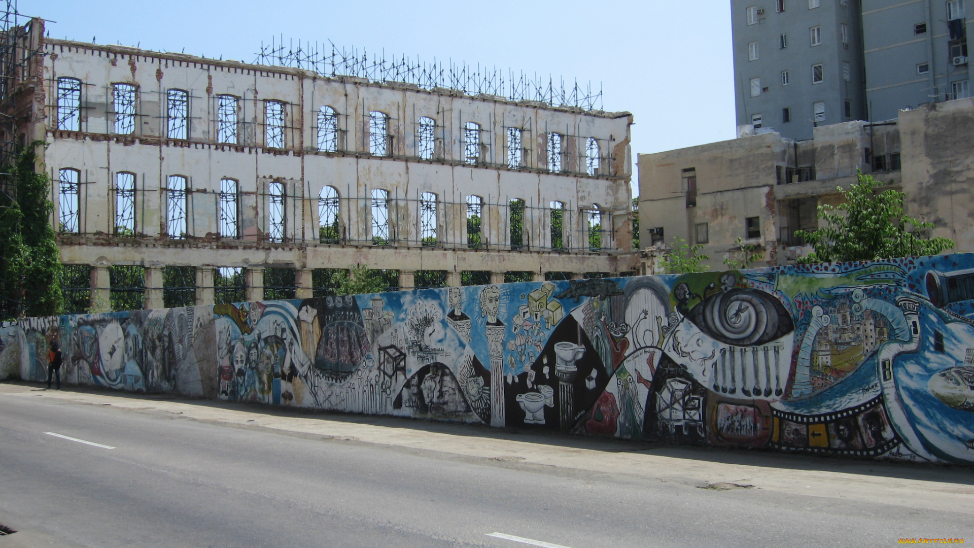 старая, гавана, города, куба