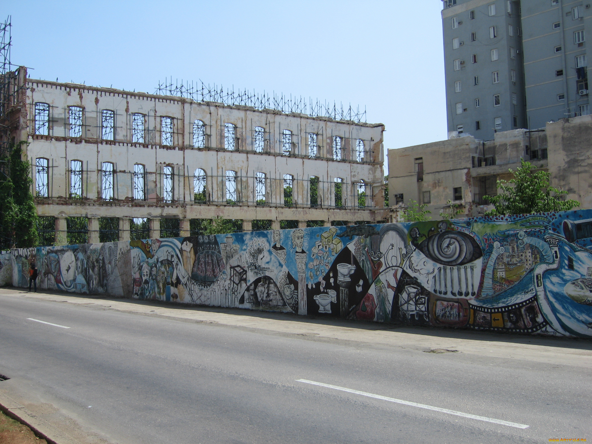 старая, гавана, города, куба