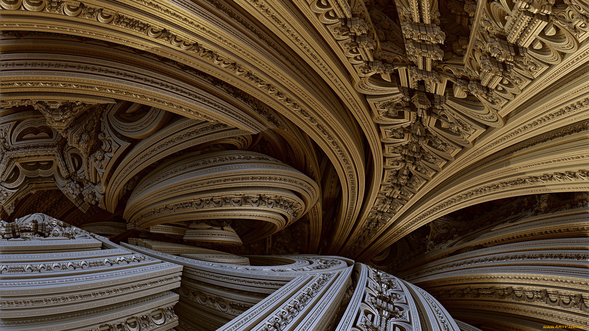 3д, графика, fractal, фракталы