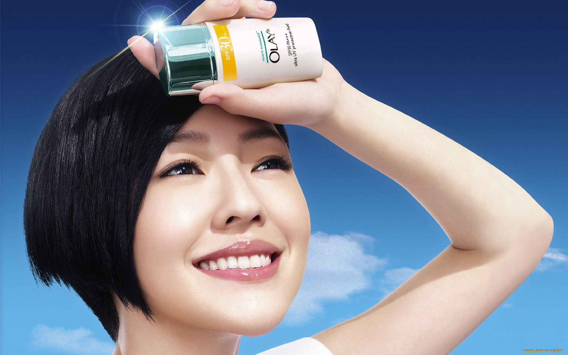 бренды, olay, девушка, крем