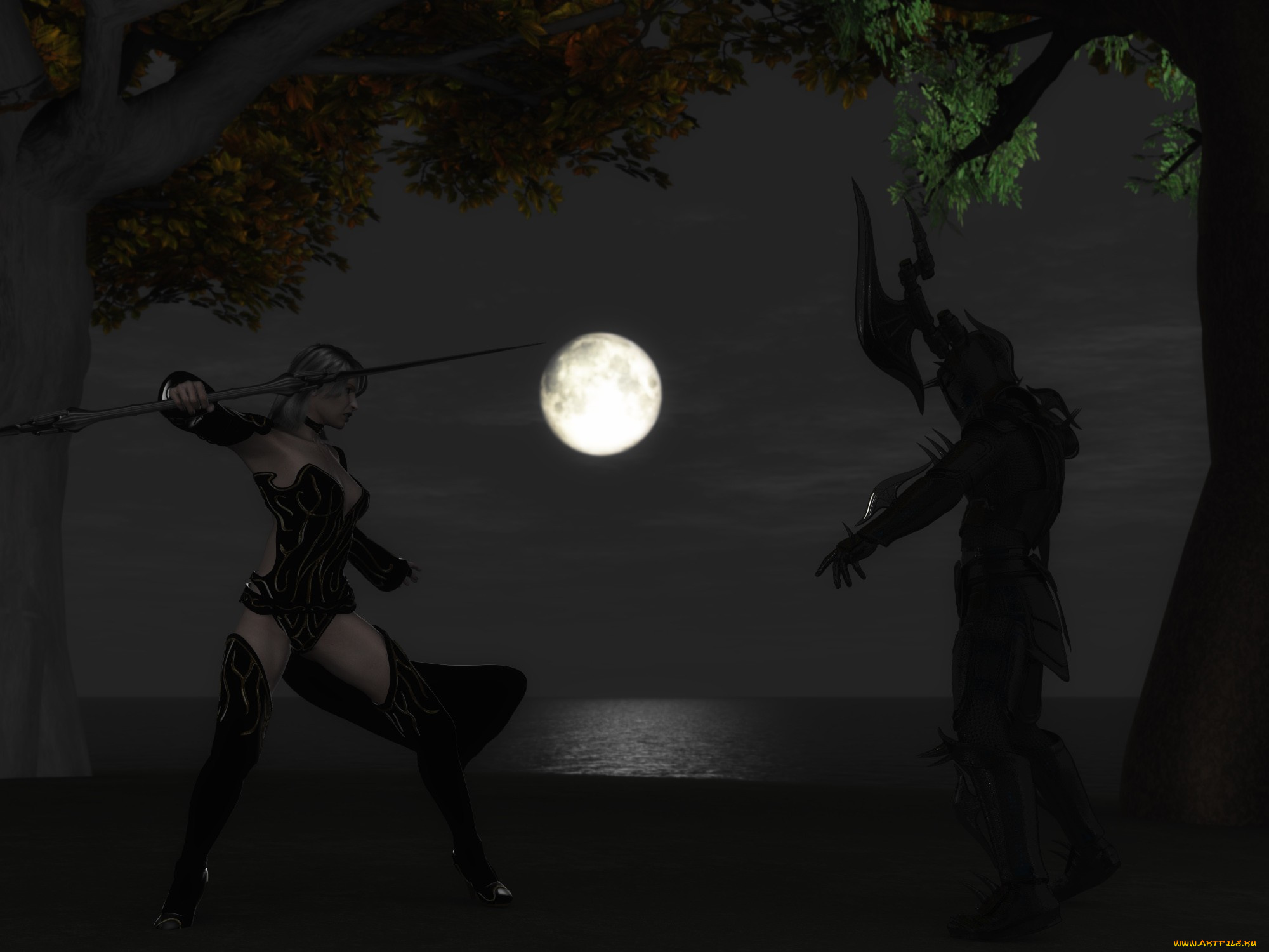 3д, графика, fantasy, фантазия, девушка, демон