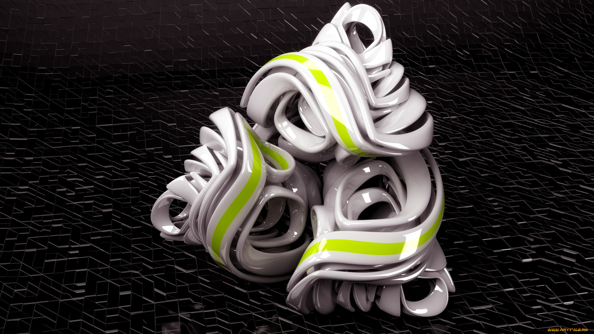 3д, графика, другое, узор, темный, фон