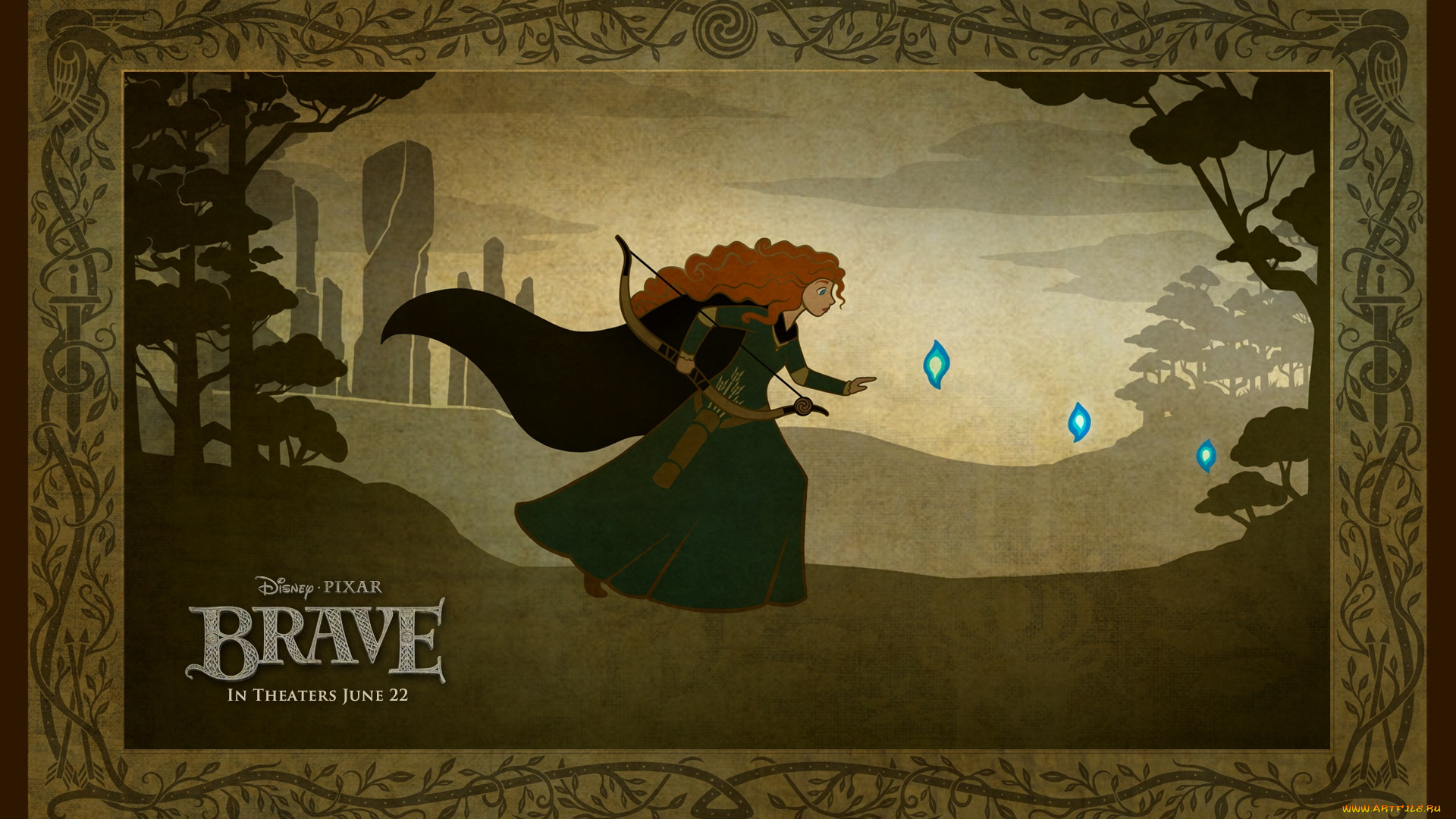 мультфильмы, brave, храбрая, сердцем