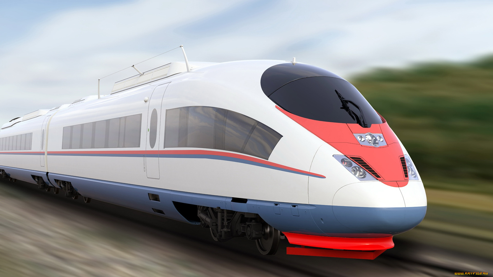 техника, поезда, экспресс, скорость, изящество