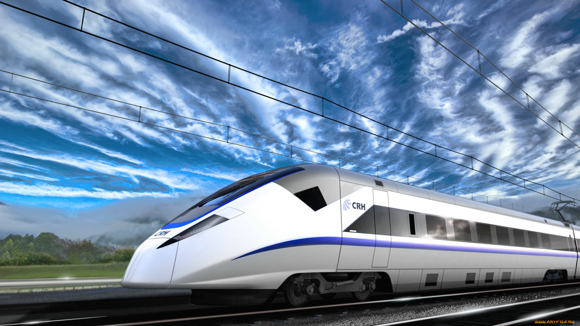 техника, поезда, магистраль, скоростной, поезд