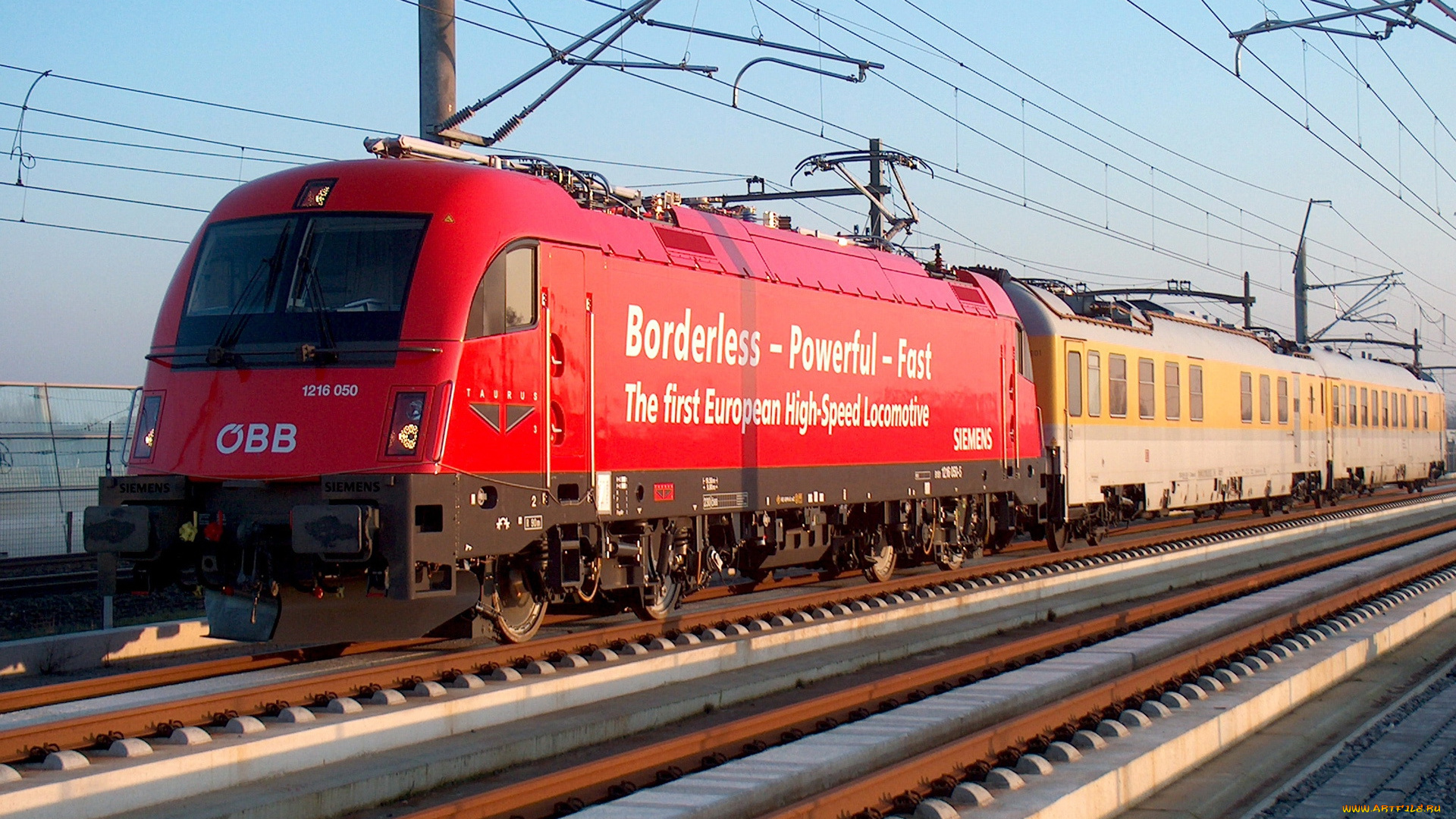 техника, поезда, рельсы, электровоз, вагоны