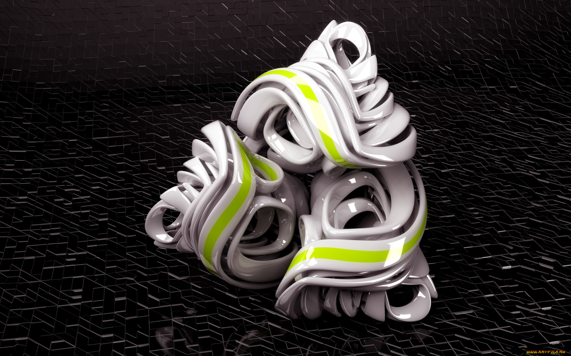 3д, графика, другое, узор, темный, фон