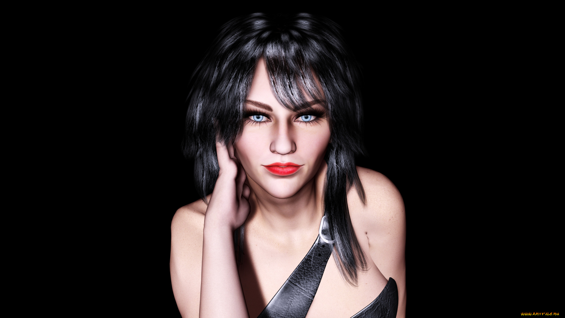 3д, графика, люди, , people, фон, взгляд, девушка